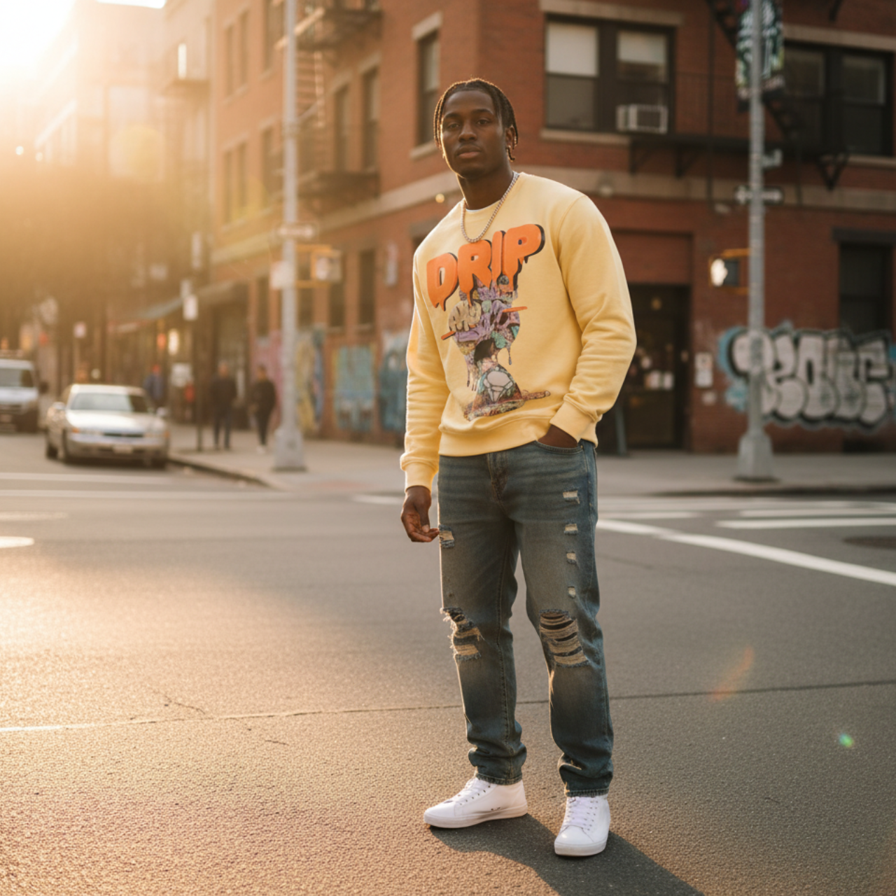 GRAFFITI HOG DRIP FUTURE F@TBOI CLOTHING DESIGN - Drip Graphic Unisex Sweatshirt, Urban Streetwear, Casual Oversized Fashion, Gift for Teens, Cozy Fall Layering product thumbnail image GRAFFITI HOG DRIP FUTURE F@TBOI CLOTHING DESIGN - Drip Graphic Unisex Sweatshirt, Urban Streetwear, Casual Oversized Fashion, Gift for Teens, Cozy Fall Layering product thumbnail image