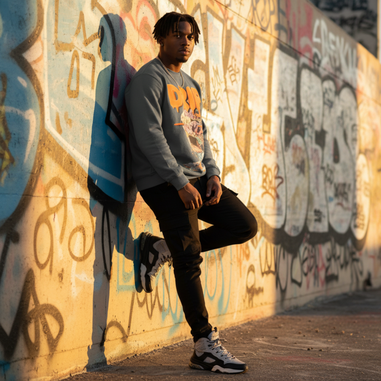 GRAFFITI HOG DRIP FUTURE F@TBOI CLOTHING DESIGN - Drip Graphic Unisex Sweatshirt, Urban Streetwear, Casual Oversized Fashion, Gift for Teens, Cozy Fall Layering product thumbnail image GRAFFITI HOG DRIP FUTURE F@TBOI CLOTHING DESIGN - Drip Graphic Unisex Sweatshirt, Urban Streetwear, Casual Oversized Fashion, Gift for Teens, Cozy Fall Layering product thumbnail image