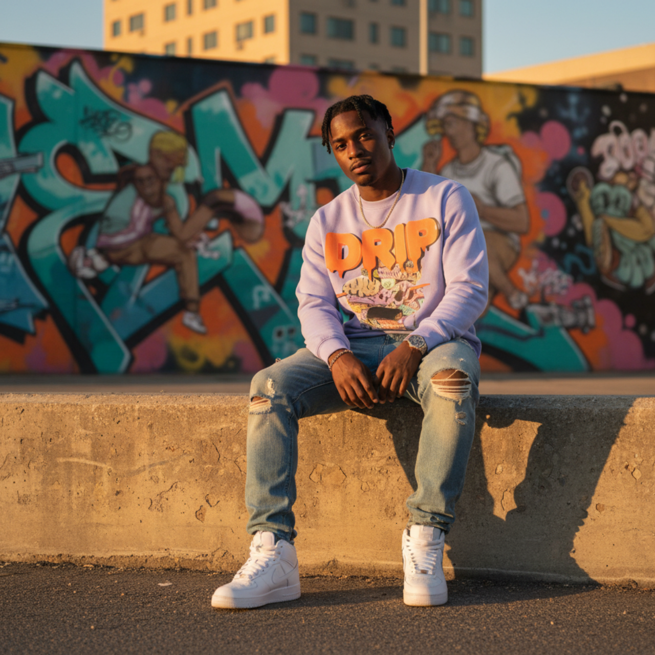 GRAFFITI HOG DRIP FUTURE F@TBOI CLOTHING DESIGN - Drip Graphic Unisex Sweatshirt, Urban Streetwear, Casual Oversized Fashion, Gift for Teens, Cozy Fall Layering product thumbnail image GRAFFITI HOG DRIP FUTURE F@TBOI CLOTHING DESIGN - Drip Graphic Unisex Sweatshirt, Urban Streetwear, Casual Oversized Fashion, Gift for Teens, Cozy Fall Layering product thumbnail image