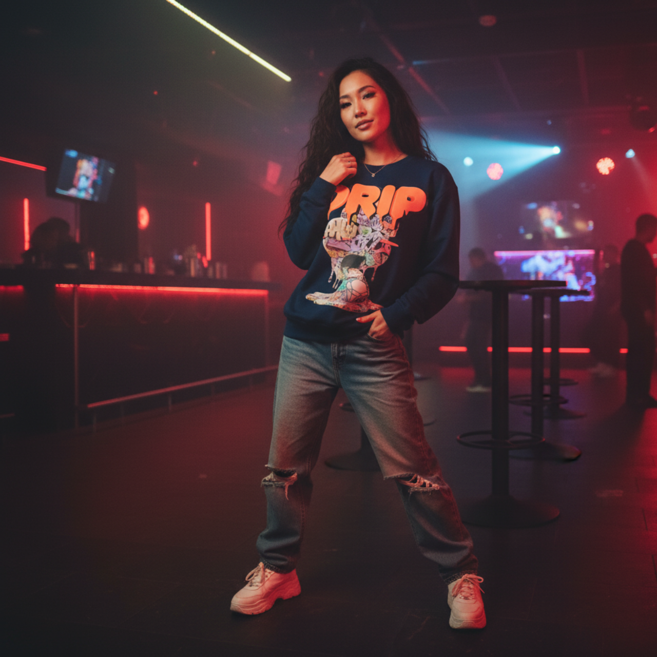 GRAFFITI HOG DRIP FUTURE F@TBOI CLOTHING DESIGN - Drip Graphic Unisex Sweatshirt, Urban Streetwear, Casual Oversized Fashion, Gift for Teens, Cozy Fall Layering product thumbnail image GRAFFITI HOG DRIP FUTURE F@TBOI CLOTHING DESIGN - Drip Graphic Unisex Sweatshirt, Urban Streetwear, Casual Oversized Fashion, Gift for Teens, Cozy Fall Layering product thumbnail image