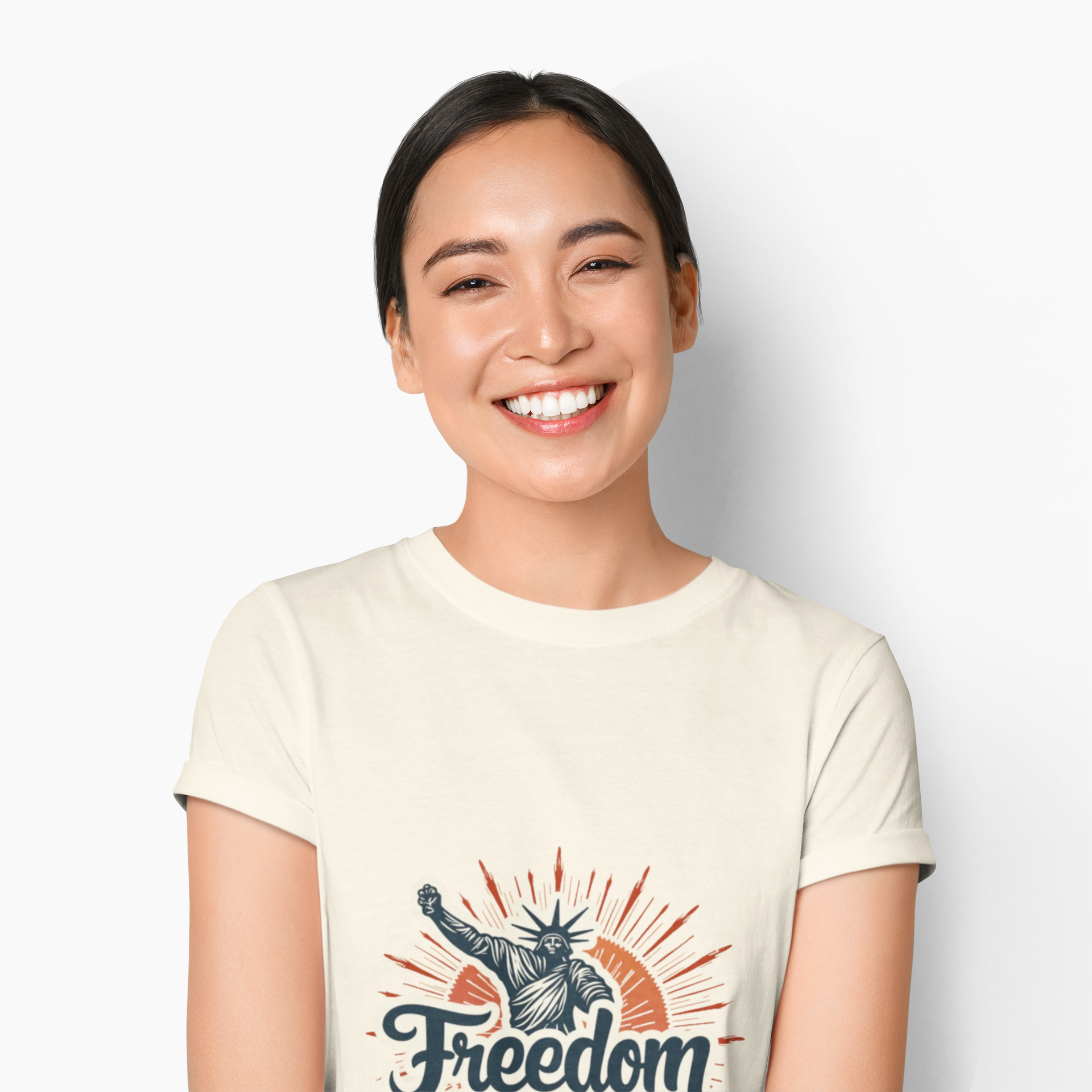 Heavy Cotton 'Freedom Statue' Unisex T-Shirt product thumbnail image Heavy Cotton 'Freedom Statue' Unisex T-Shirt product thumbnail image