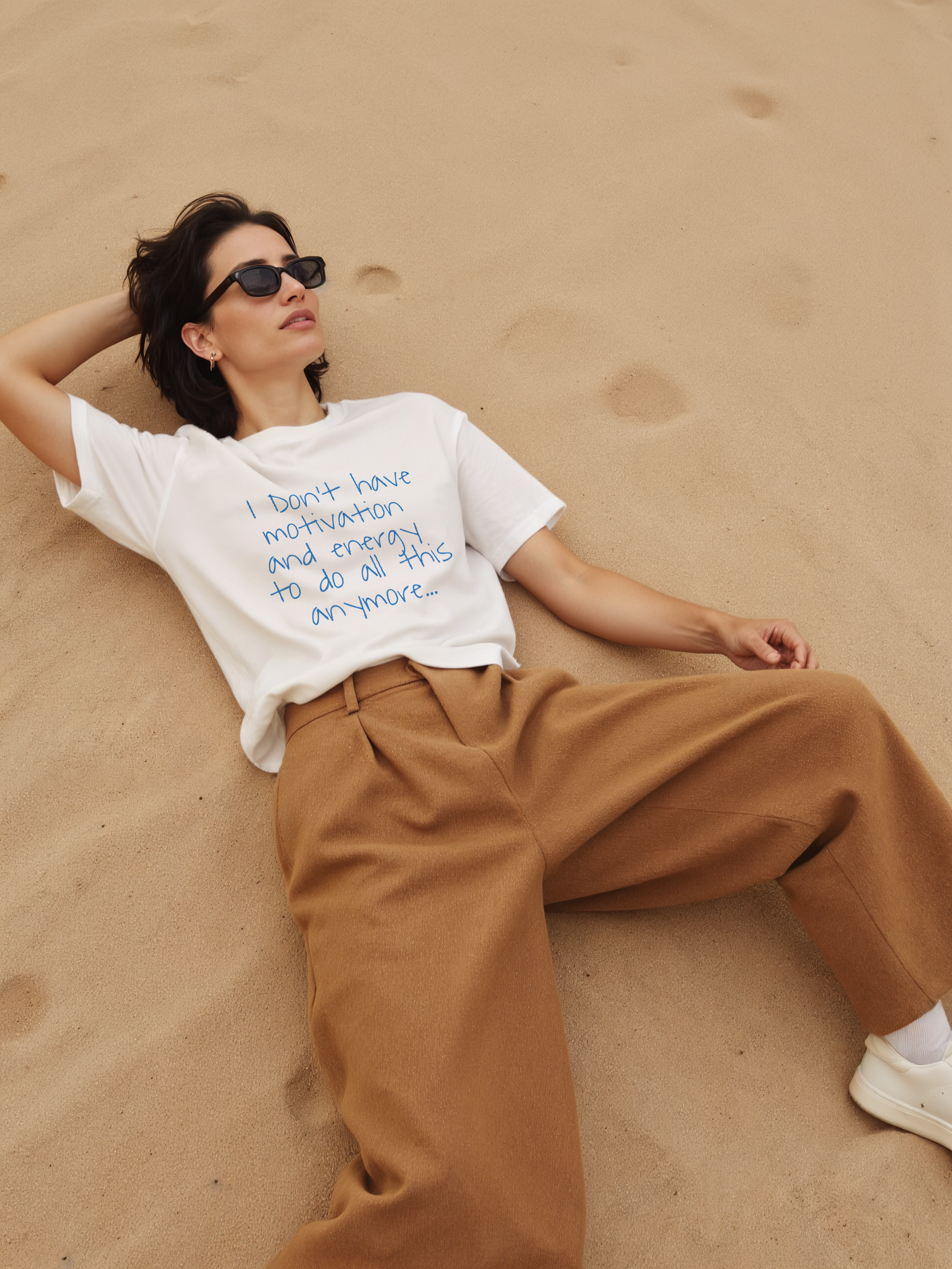I don't have motivation and energy to do all this anymore... | Unisex T-shirt | Front print product thumbnail image