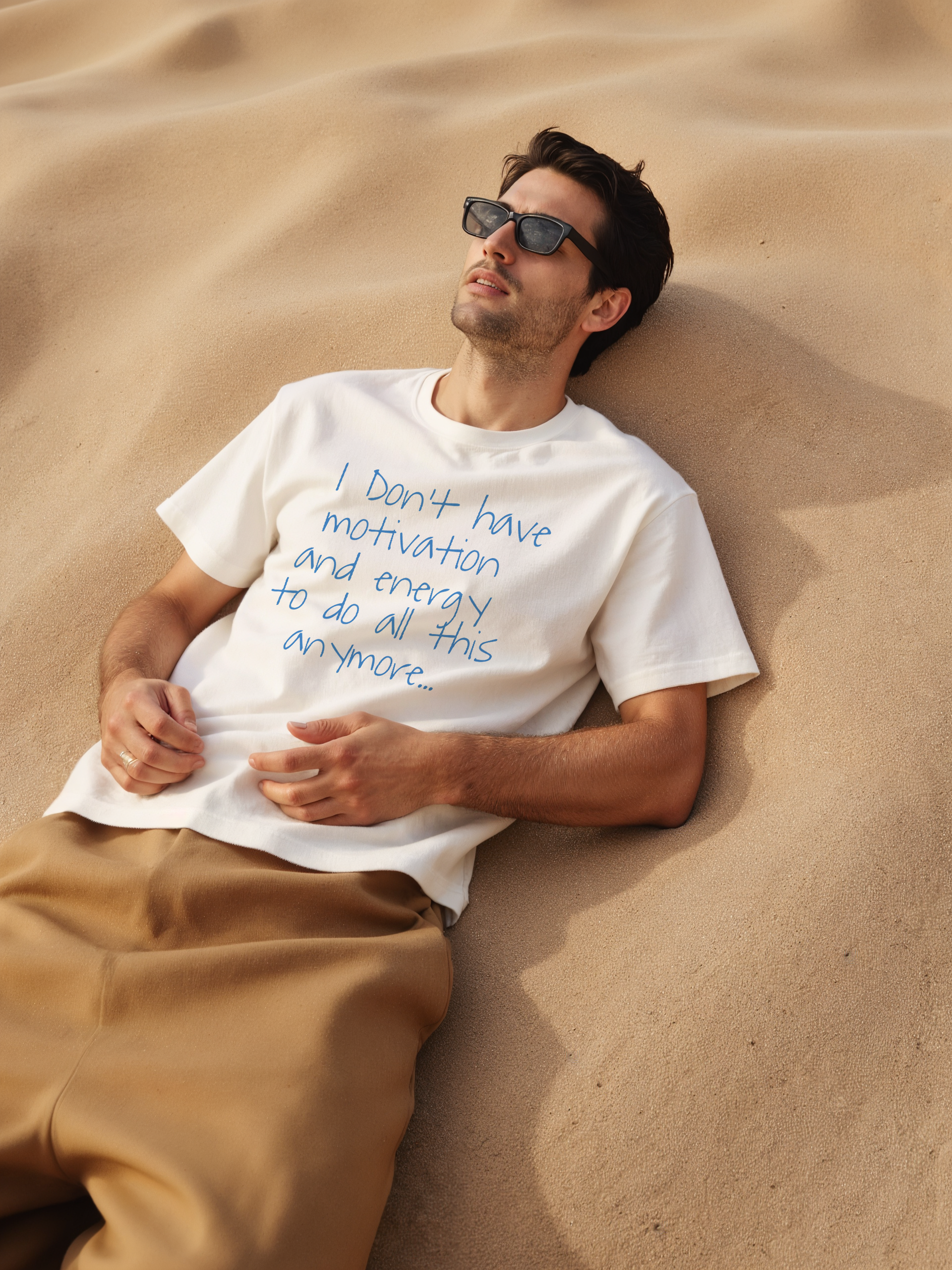 I don't have motivation and energy to do all this anymore... | Unisex T-shirt | Front print product thumbnail image I don't have motivation and energy to do all this anymore... | Unisex T-shirt | Front print product thumbnail image