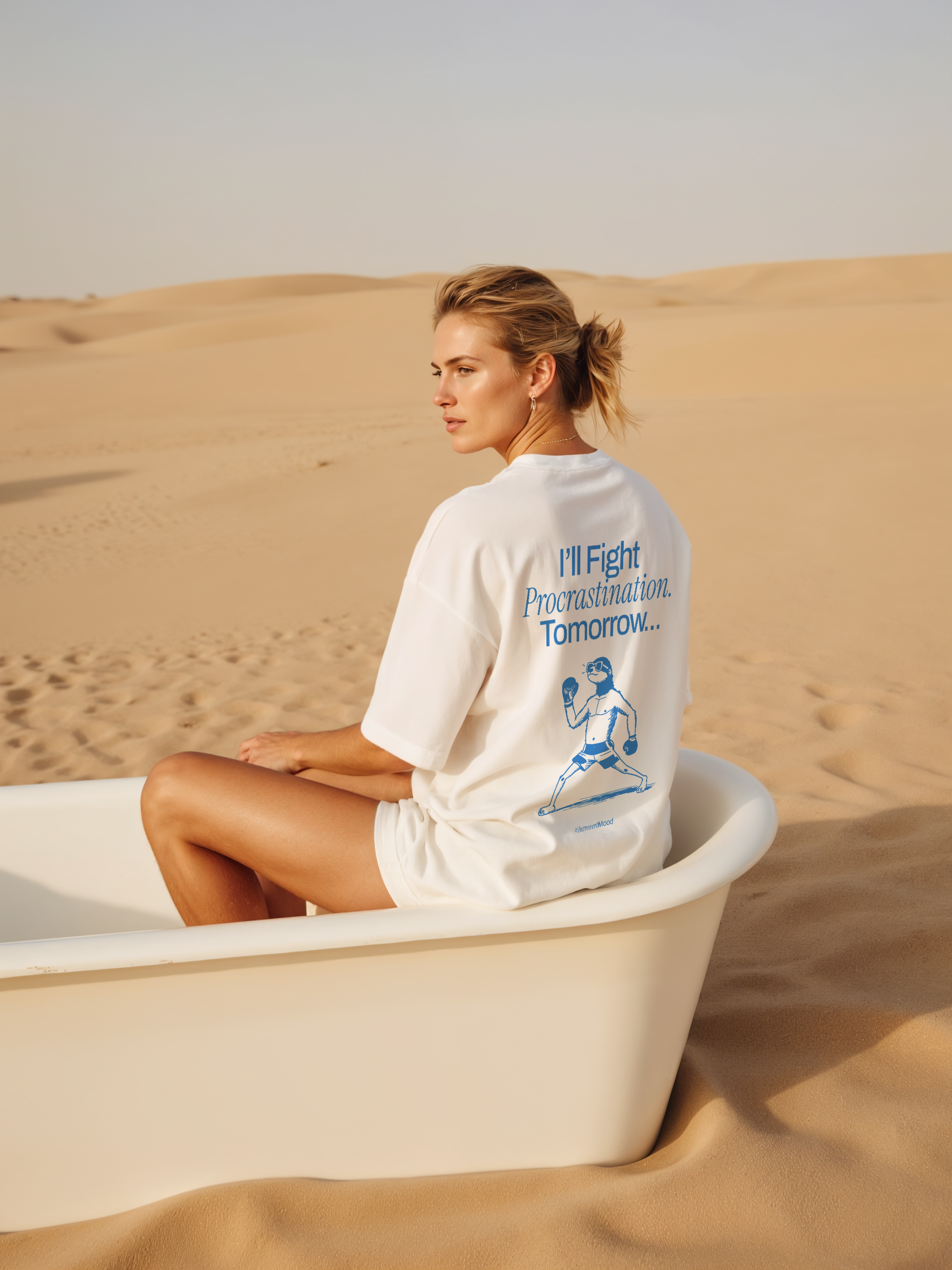 I'll Fight Procrastination. Tomorrow... | Unisex T-shirt | Front & back print product thumbnail image I'll Fight Procrastination. Tomorrow... | Unisex T-shirt | Front & back print product thumbnail image