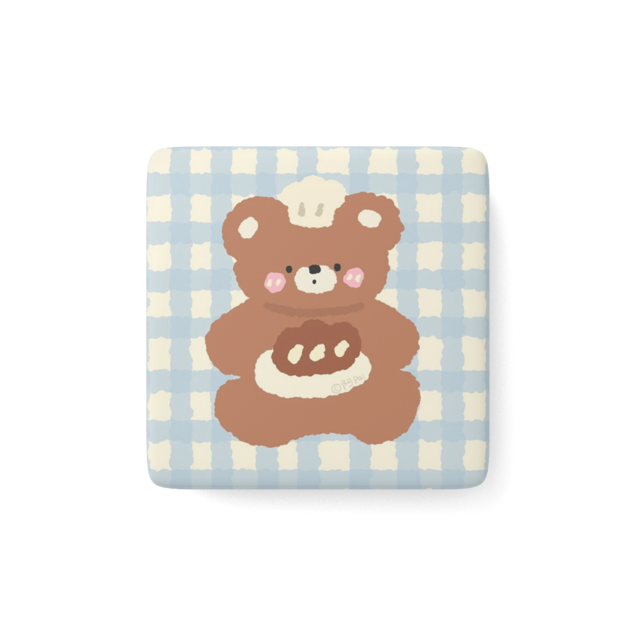 Personalized Squared Porcelain Magnet, Aesthetic Home Décor, Magnetic Square, Memorable, Refrigerator Magnet, Modern Office Decor, Unique Gift ideas product thumbnail image