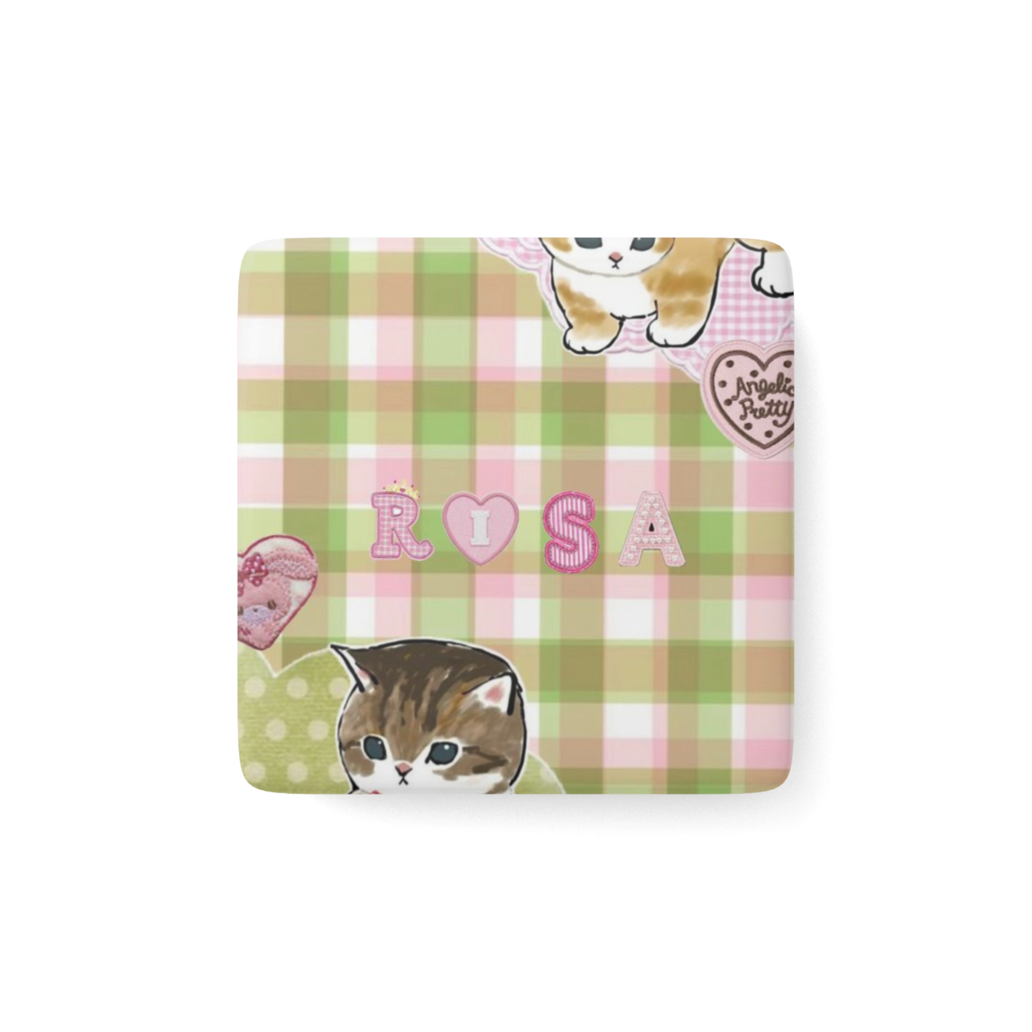 Personalized Squared Porcelain Magnet, Aesthetic Home Décor, Magnetic Square, Memorable, Refrigerator Magnet, Modern Office Decor, Unique Gift ideas product thumbnail image