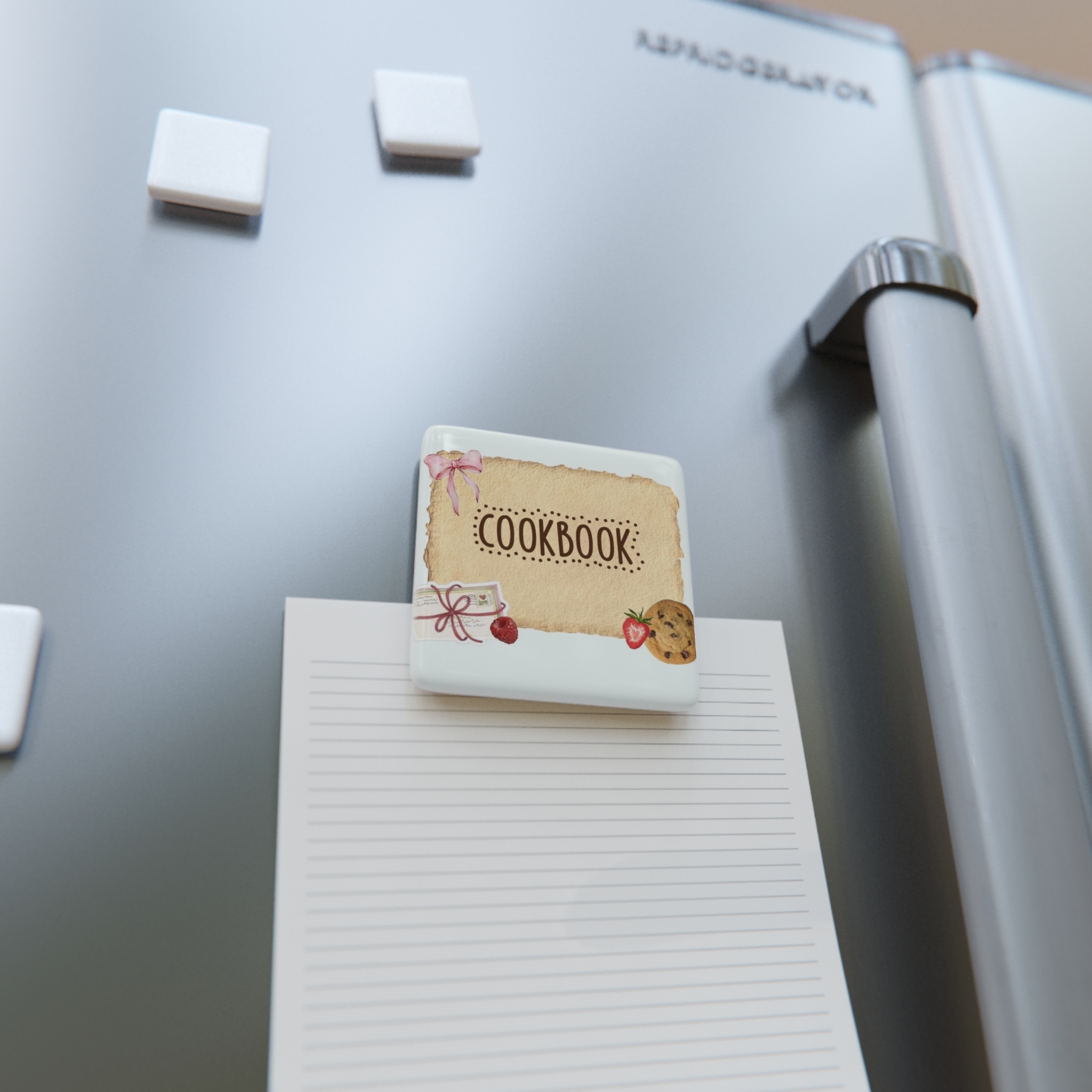 Personalized Squared Porcelain Magnet, Aesthetic Home Décor, Magnetic Square, Memorable, Refrigerator Magnet, Modern Office Decor, Unique Gift ideas product thumbnail image