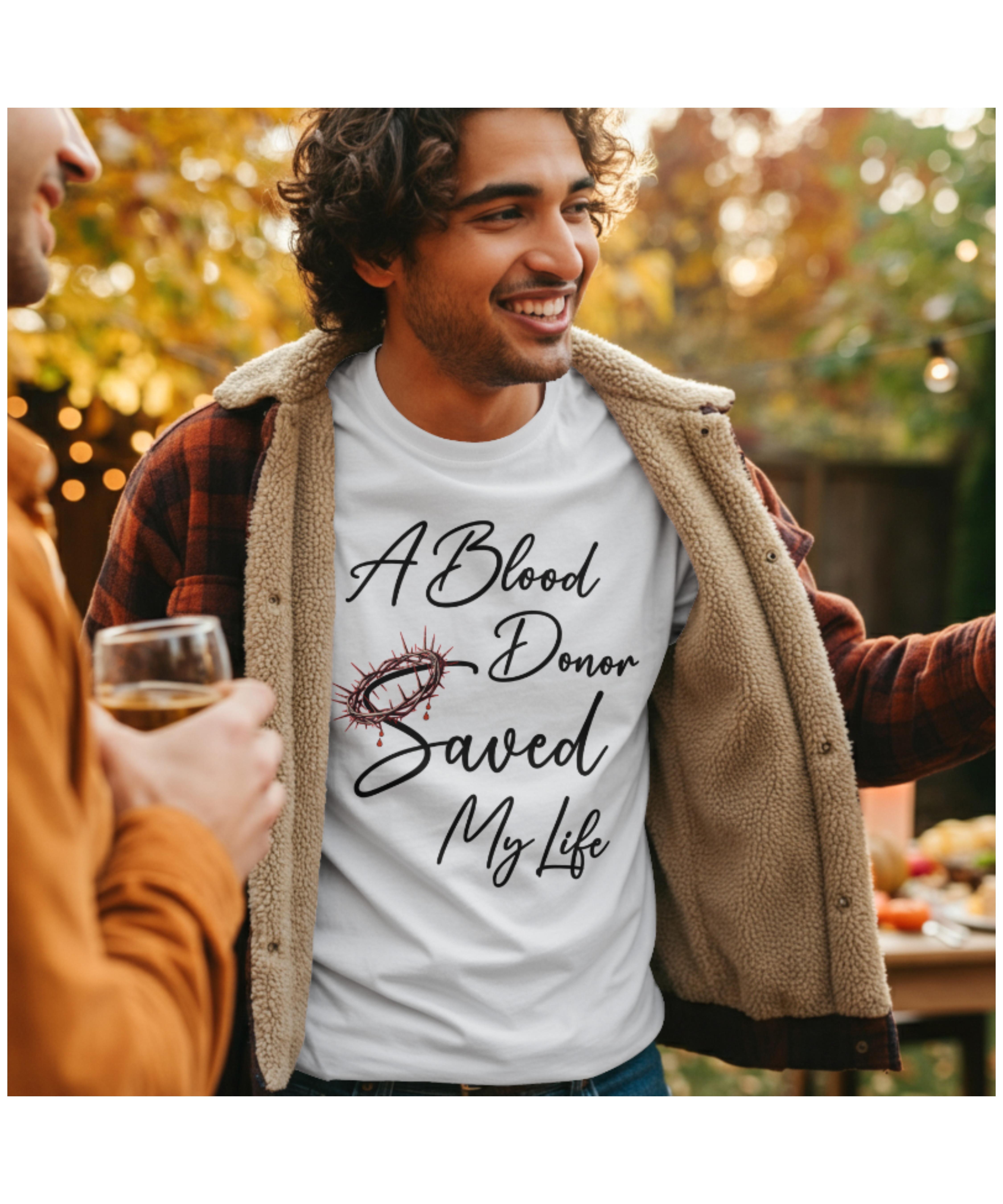 A Blood Donor Saved My Life Christian Softstyle T-Shirt | Faith-Based Jesus Tee | Gospel Witness Shirt | Religious Apparel for Men &amp; Women product thumbnail image