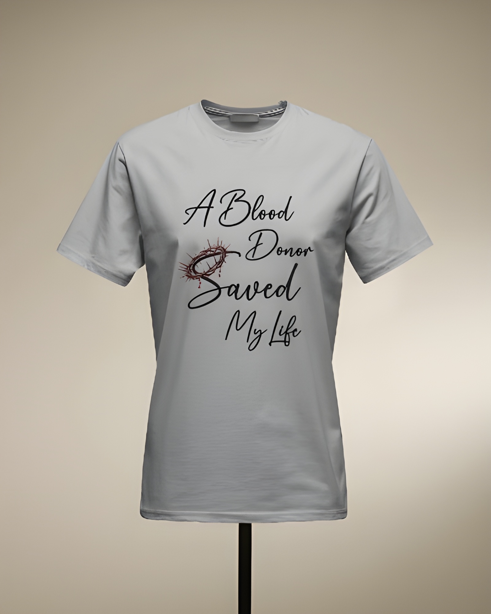 A Blood Donor Saved My Life Christian Softstyle T-Shirt | Faith-Based Jesus Tee | Gospel Witness Shirt | Religious Apparel for Men &amp; Women product thumbnail image