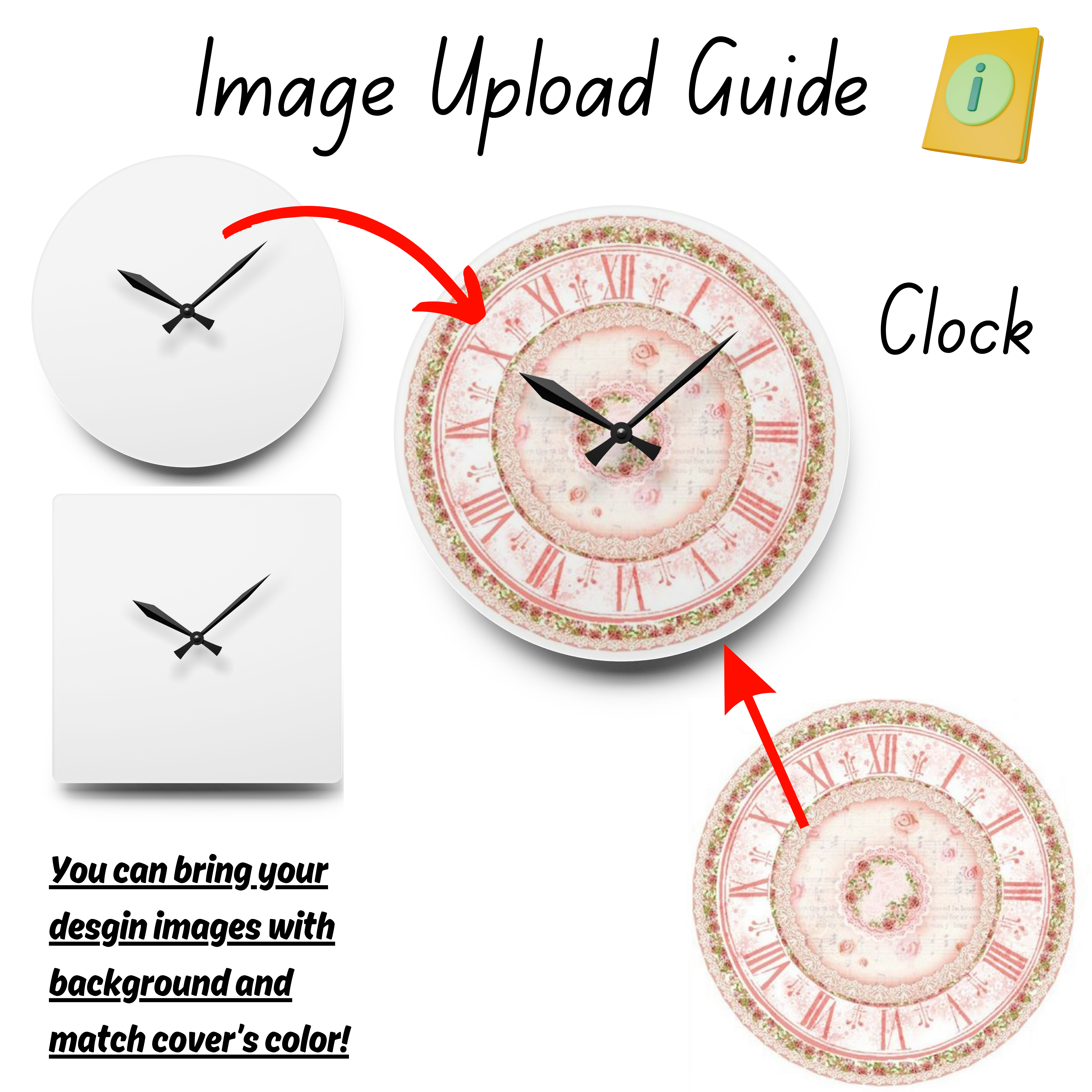 Personalized Acrylic Wall Clock (Round & Square), Trendy Home Decor, Minimalist, Timepiece, Wall Decoration, Office, Kitchen, Aesthetic Room, Custom Clock Designs product thumbnail image Personalized Acrylic Wall Clock (Round & Square), Trendy Home Decor, Minimalist, Timepiece, Wall Decoration, Office, Kitchen, Aesthetic Room, Custom Clock Designs product thumbnail image