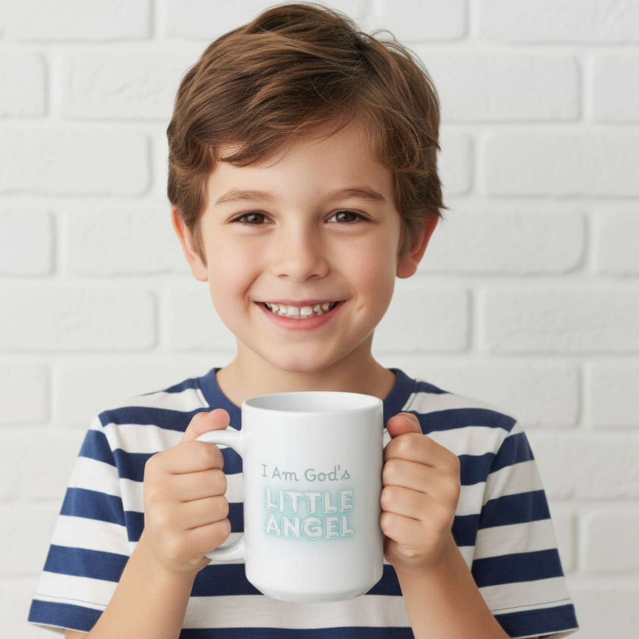 Kids Christian Mug – “I Am God’s Little Angel” Ceramic Cup, Best Faith Gift for Children, Cute Angel Boy Design product thumbnail image Kids Christian Mug – “I Am God’s Little Angel” Ceramic Cup, Best Faith Gift for Children, Cute Angel Boy Design product thumbnail image