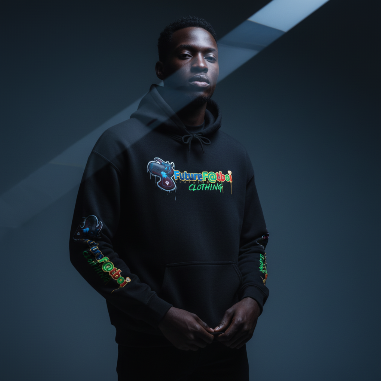 Future Fatboi Unisex Heavy Blend™ Hoodie - Cozy Streetwear, Graphic Sweatshirt, Gift for Him/Her, Casual Style, Trendy Look product thumbnail image