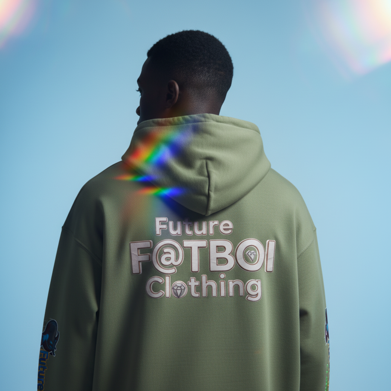 Future Fatboi Unisex Heavy Blend™ Hoodie - Cozy Streetwear, Graphic Sweatshirt, Gift for Him/Her, Casual Style, Trendy Look product thumbnail image