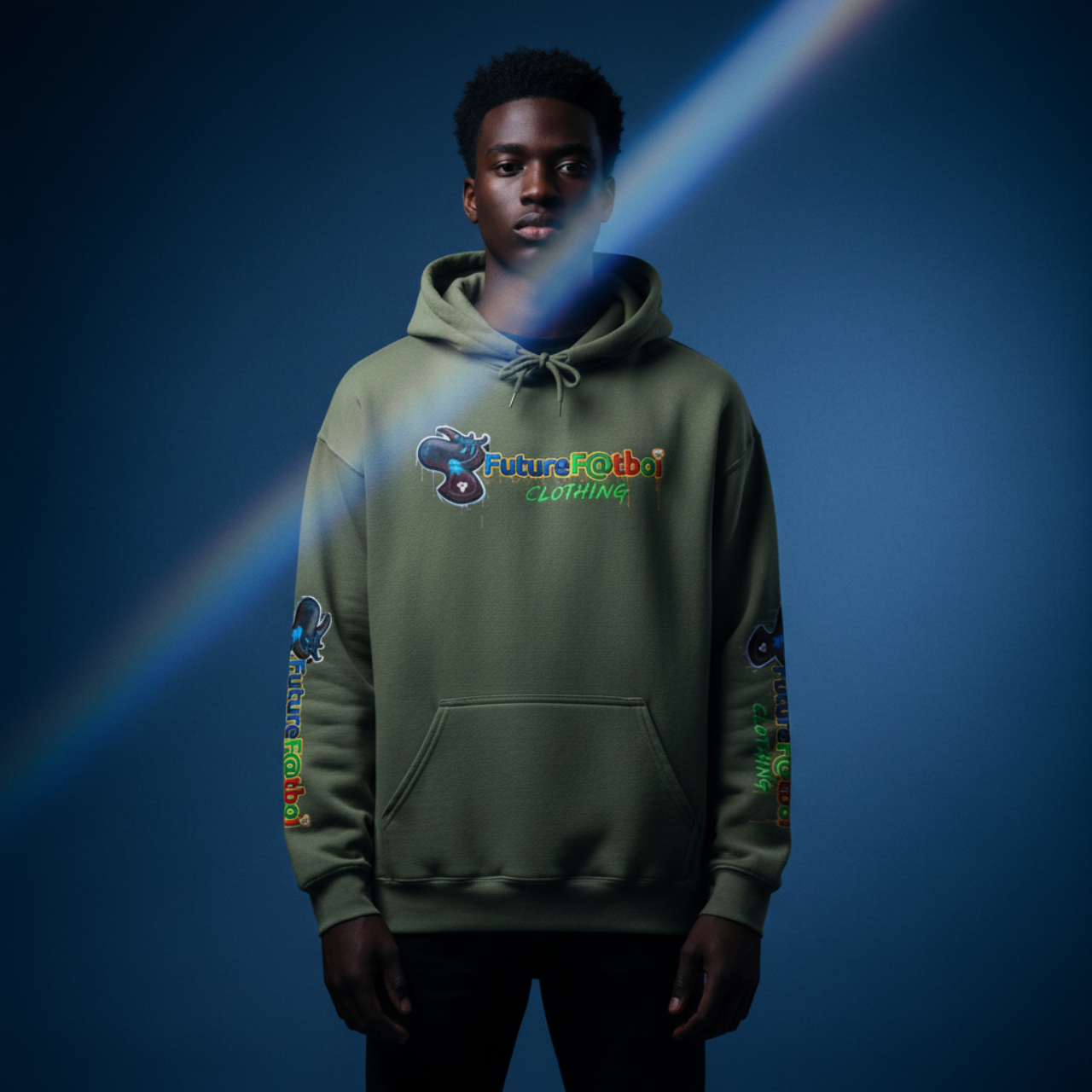 Future Fatboi Unisex Heavy Blend™ Hoodie - Cozy Streetwear, Graphic Sweatshirt, Gift for Him/Her, Casual Style, Trendy Look product thumbnail image