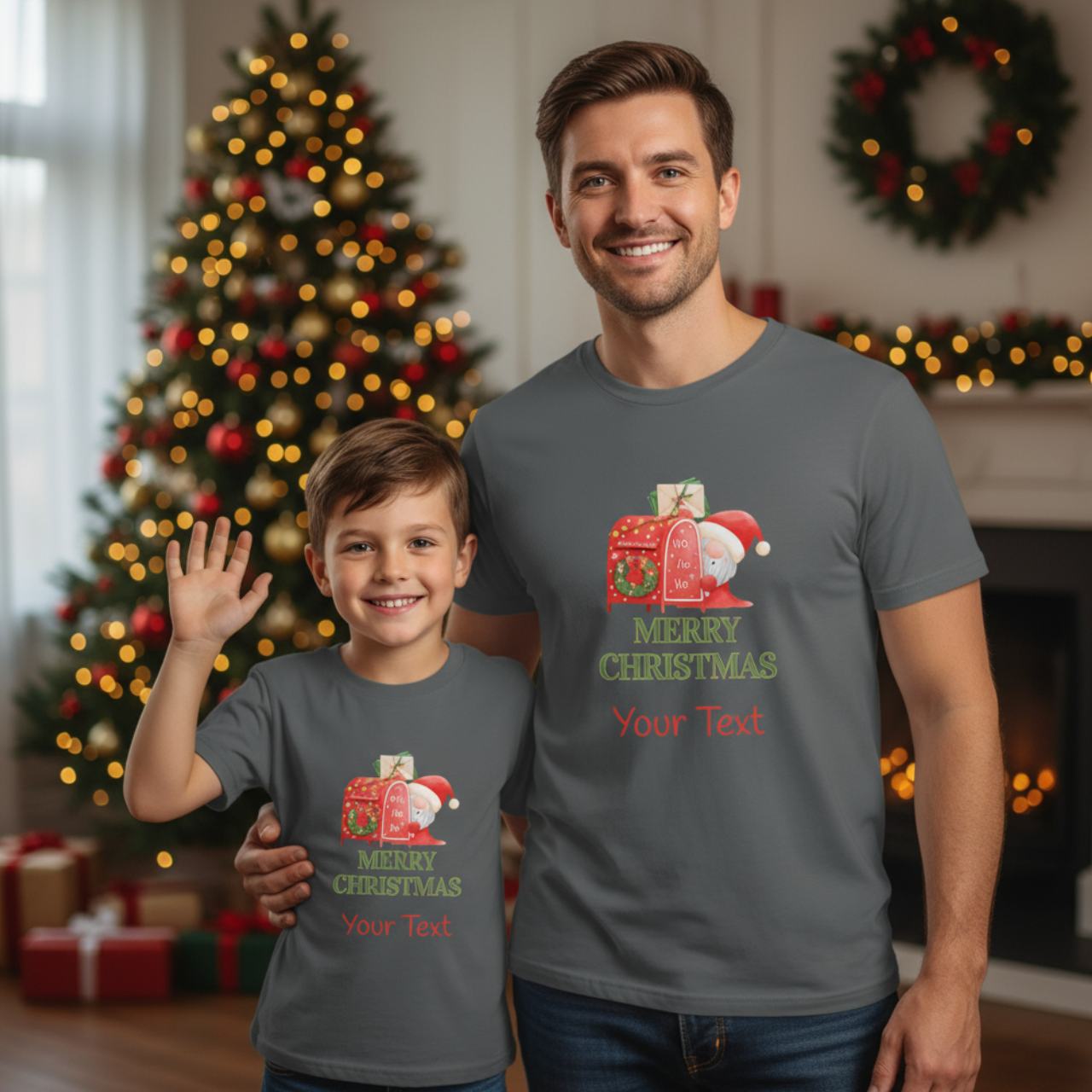 Merry Christmas Youth Custom Tee, Matching Family Christmas Shirts for Parents, Toddlers & Kids, Personalized Gift, Christmas Celebration Wear, Seasonal Apparel product thumbnail image Merry Christmas Youth Custom Tee, Matching Family Christmas Shirts for Parents, Toddlers & Kids, Personalized Gift, Christmas Celebration Wear, Seasonal Apparel product thumbnail image