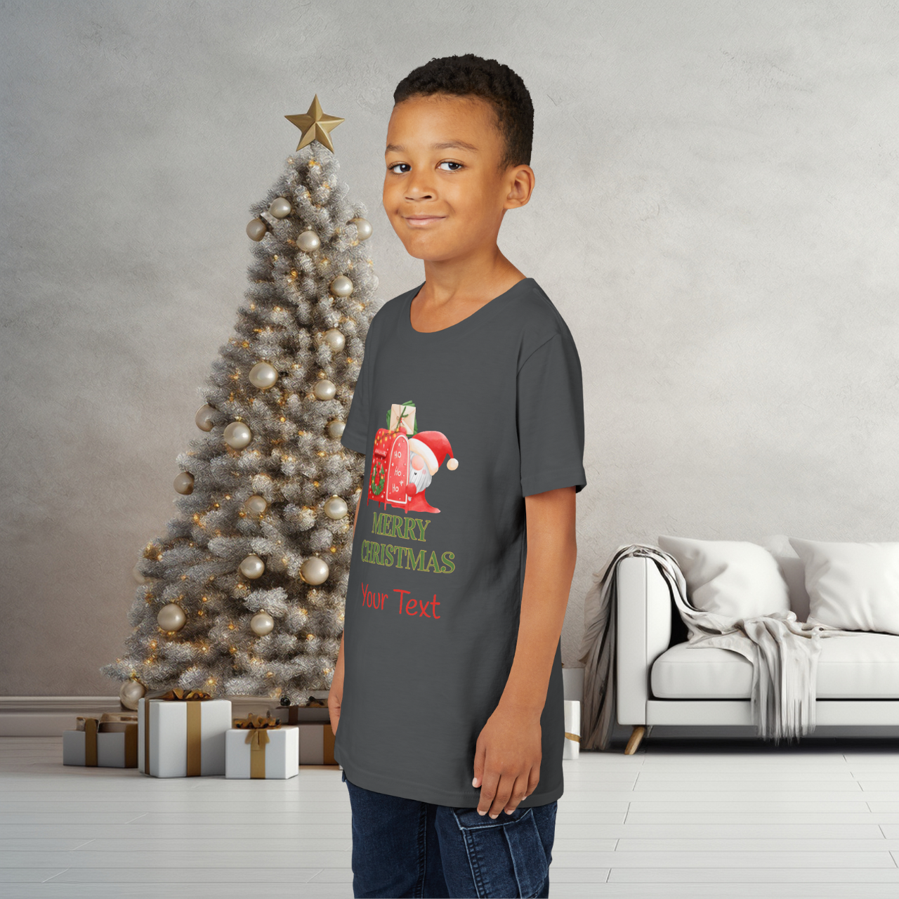 Merry Christmas Youth Custom Tee, Matching Family Christmas Shirts for Parents, Toddlers & Kids, Personalized Gift, Christmas Celebration Wear, Seasonal Apparel product thumbnail image Merry Christmas Youth Custom Tee, Matching Family Christmas Shirts for Parents, Toddlers & Kids, Personalized Gift, Christmas Celebration Wear, Seasonal Apparel product thumbnail image