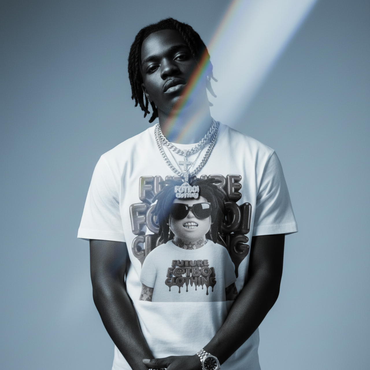 Softstyle T-Shirt Future Fatboi Clothing Logo Drip Art Design product thumbnail image Softstyle T-Shirt Future Fatboi Clothing Logo Drip Art Design product thumbnail image