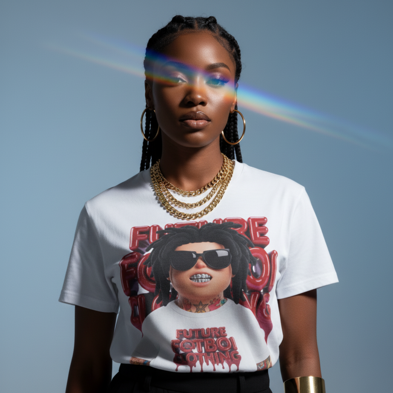 Softstyle T-Shirt Future Fatboi Clothing Logo Drip Art Design product thumbnail image Softstyle T-Shirt Future Fatboi Clothing Logo Drip Art Design product thumbnail image