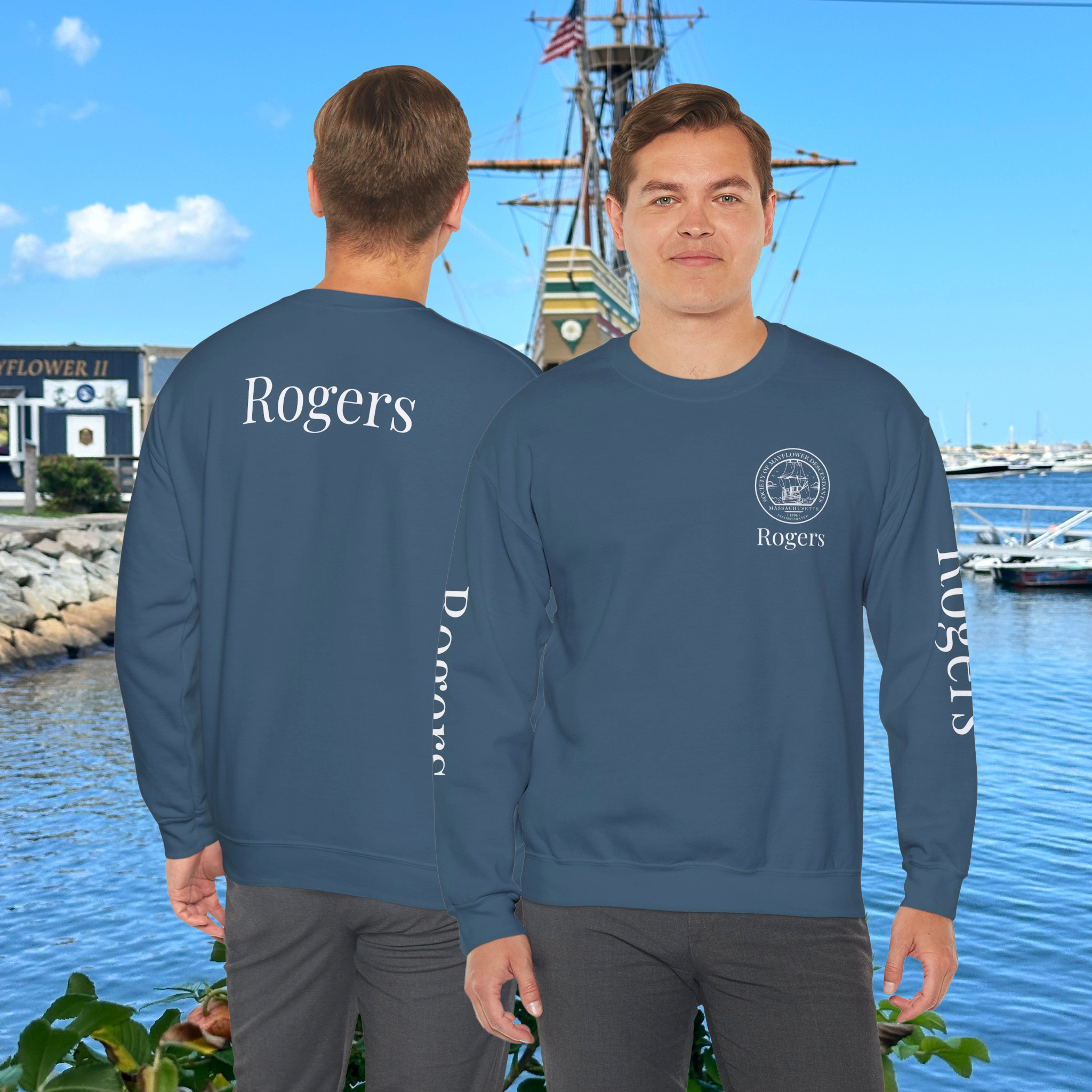 MSMD Heritage Long Sleeve Tee Shirt - Featuring MSMD Logo &amp; Personalization for Descendant Name