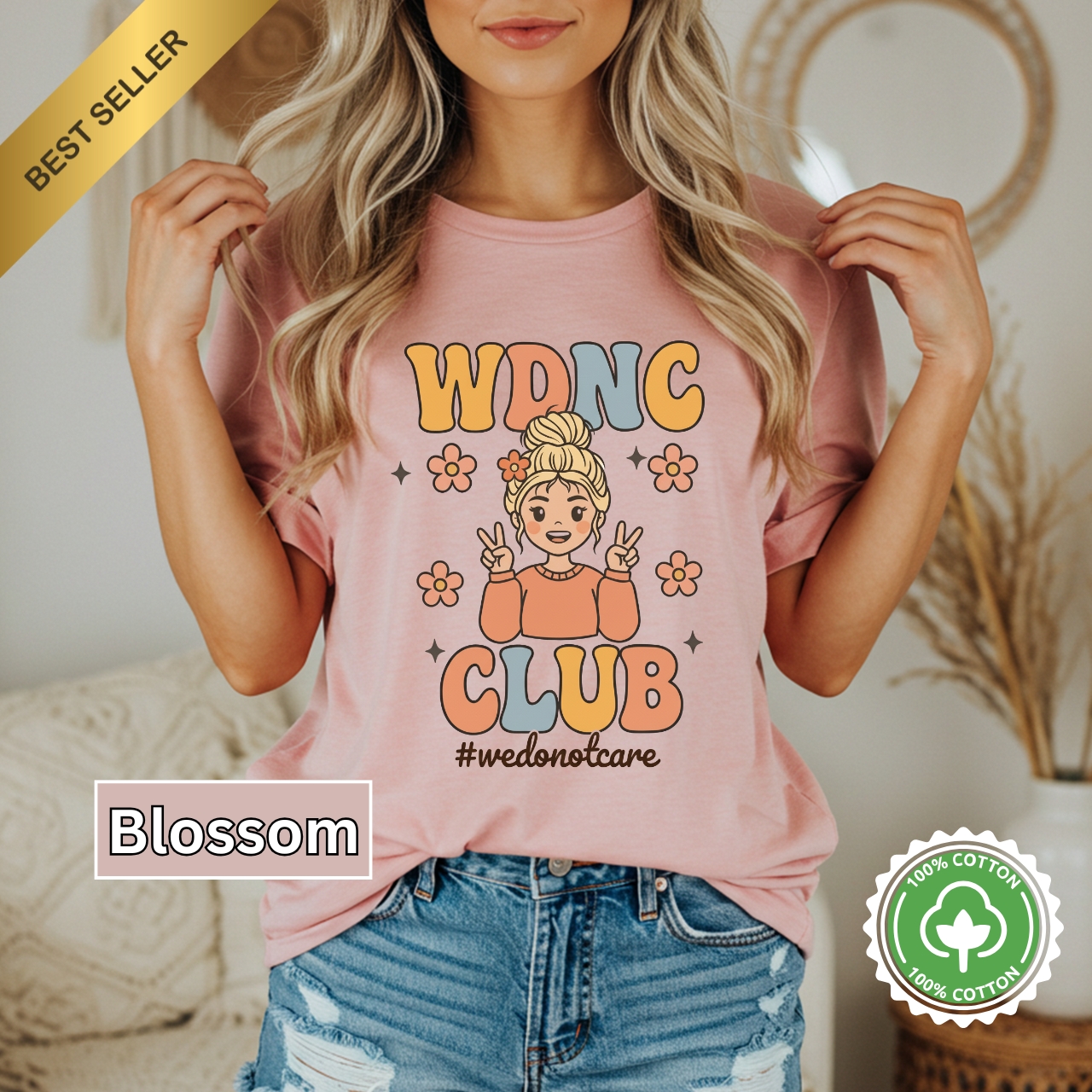 WDNC Club Personalized Garment-Dyed T-Shirt, Casual Tee, Trendy Graphic Tee, Summer Fashion, Gift, Everyday Wear 