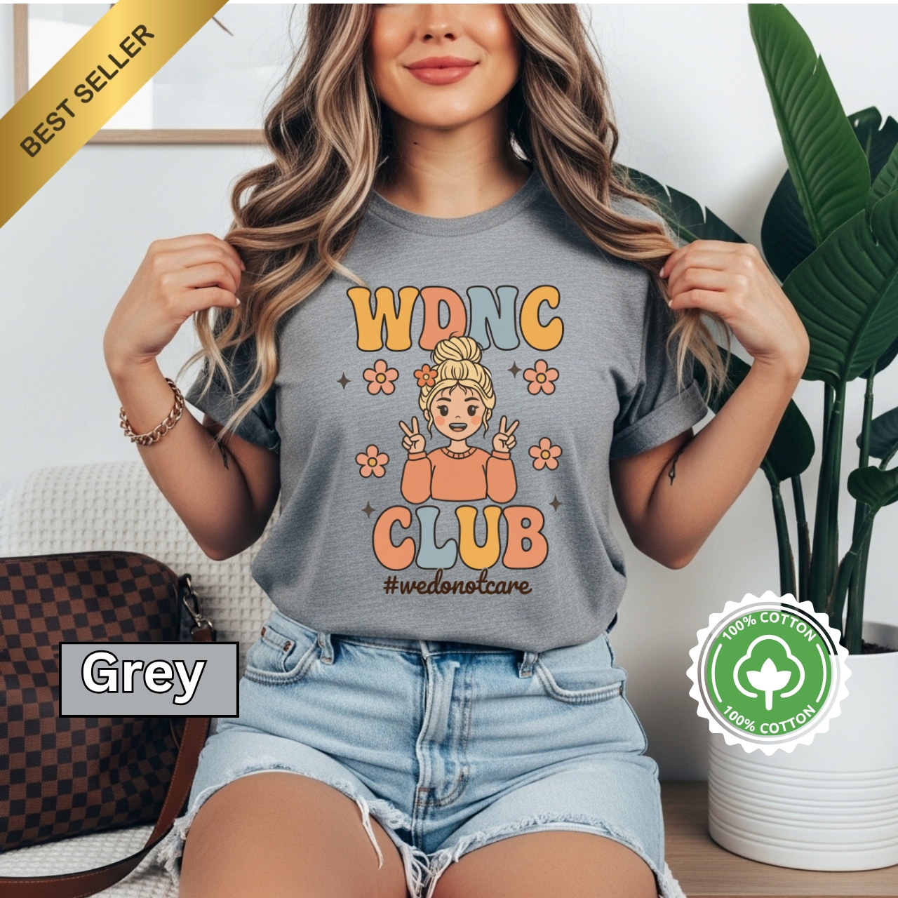 WDNC Club Personalized Garment-Dyed T-Shirt, Casual Tee, Trendy Graphic Tee, Summer Fashion, Gift, Everyday Wear  product thumbnail image
