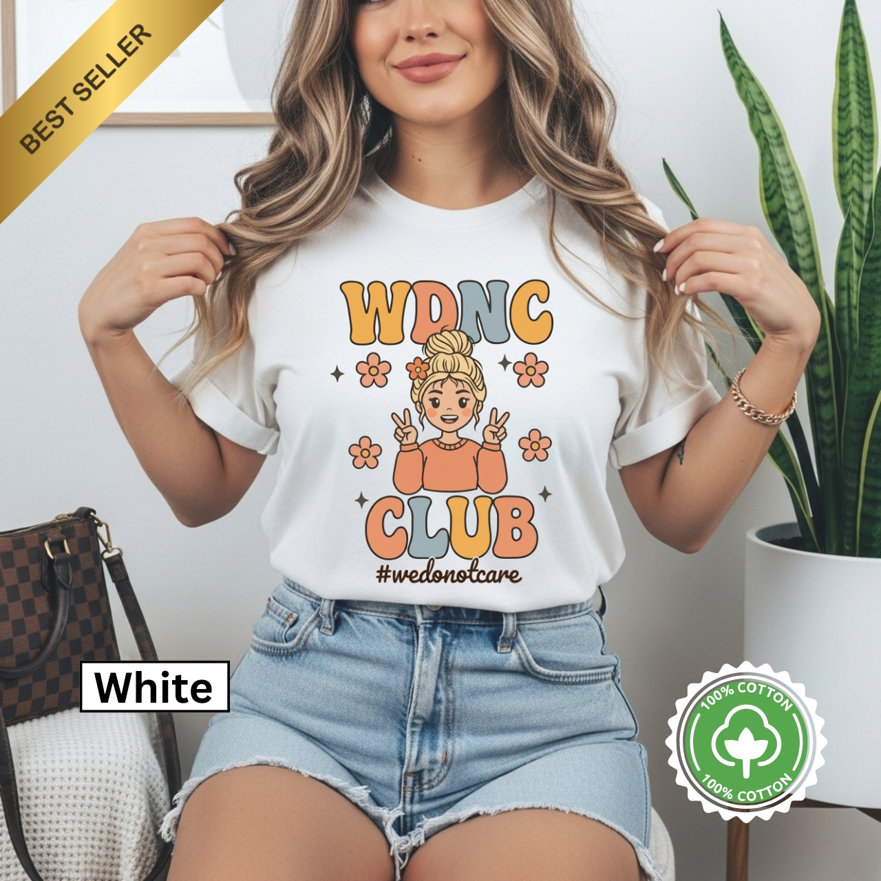 WDNC Club Personalized Garment-Dyed T-Shirt, Casual Tee, Trendy Graphic Tee, Summer Fashion, Gift, Everyday Wear  product thumbnail image