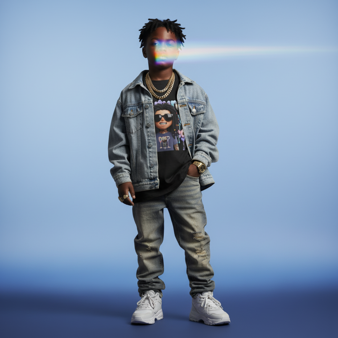 Kids Tee - FUTURE F@TBOI LOGO DRIP Design, Streetwear, Cool Kids Clothing product thumbnail image