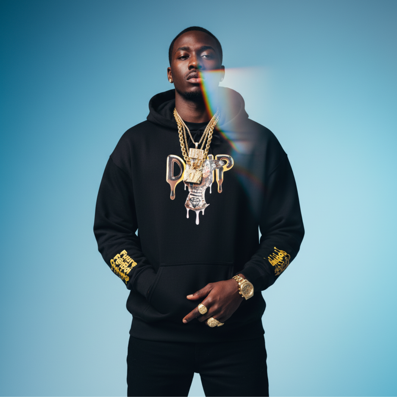 Hooded Sweatshirt - Future Fatboi Clothing Fitted Drip