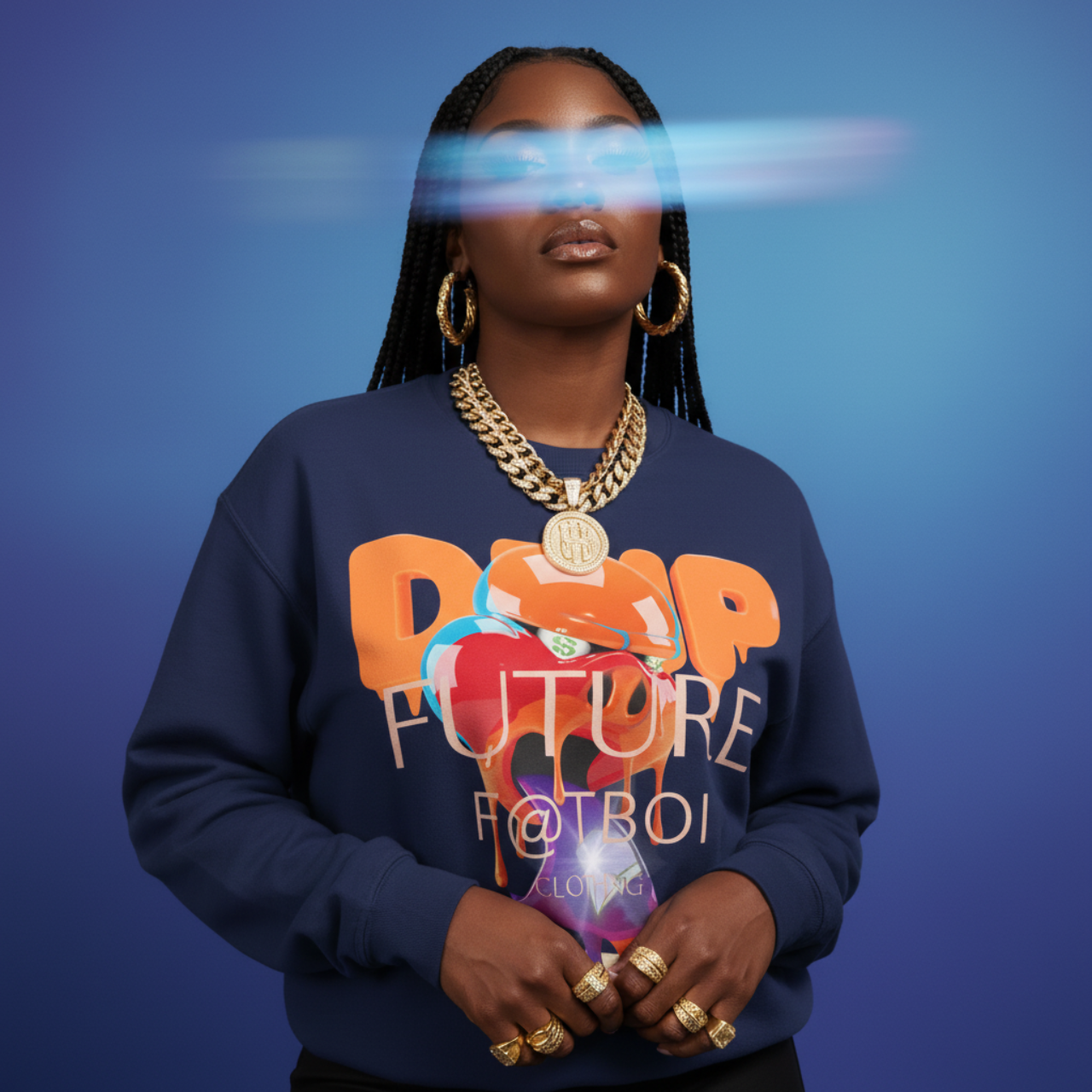 F@TBOI HOG DRIP ORANGE CANDY Sweatshirt product thumbnail image F@TBOI HOG DRIP ORANGE CANDY Sweatshirt product thumbnail image