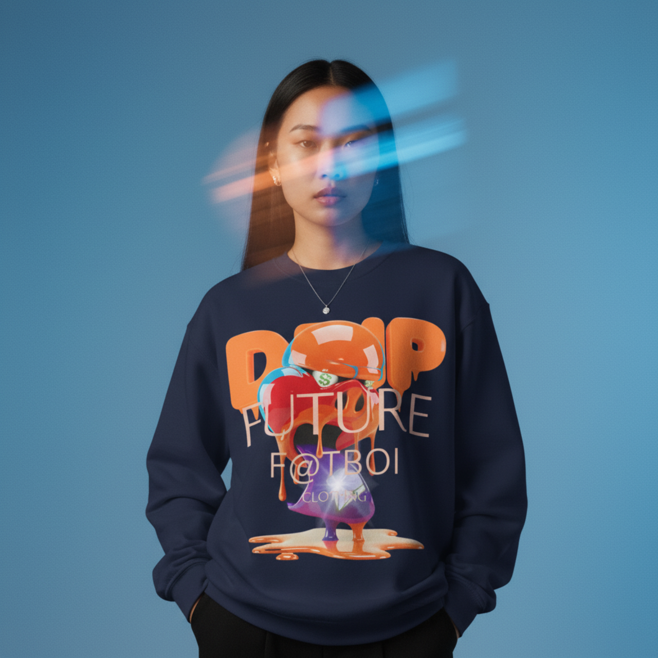 F@TBOI HOG DRIP ORANGE CANDY Sweatshirt product thumbnail image F@TBOI HOG DRIP ORANGE CANDY Sweatshirt product thumbnail image