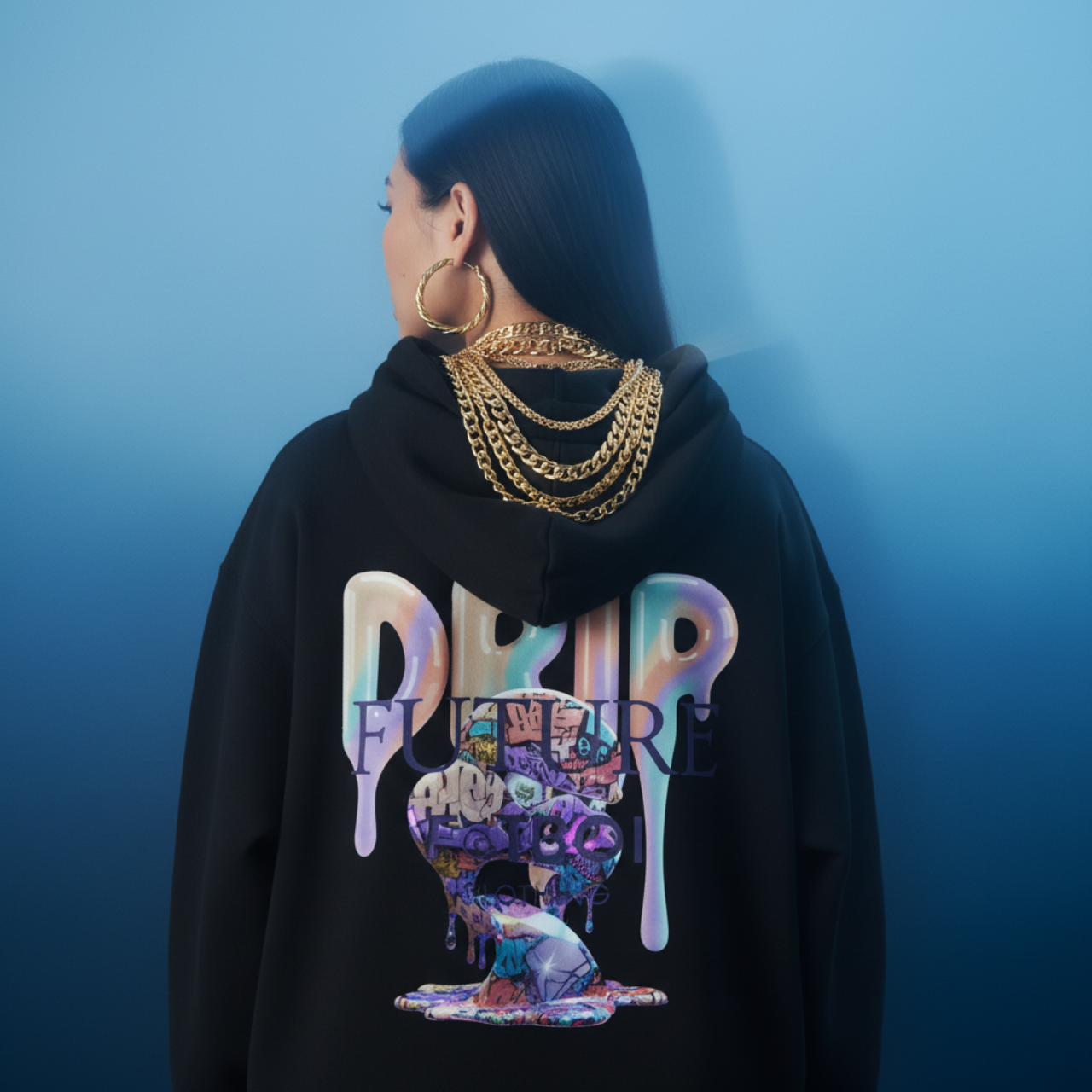 FUTURE F@TBOI GRAFFITI DIAMOND HOG DRIP - Trendy Drip Hoodie, Unisex Sweatshirt for Casual Wear, Streetwear Fashion, Gift for Friends, Cool Graphic Style