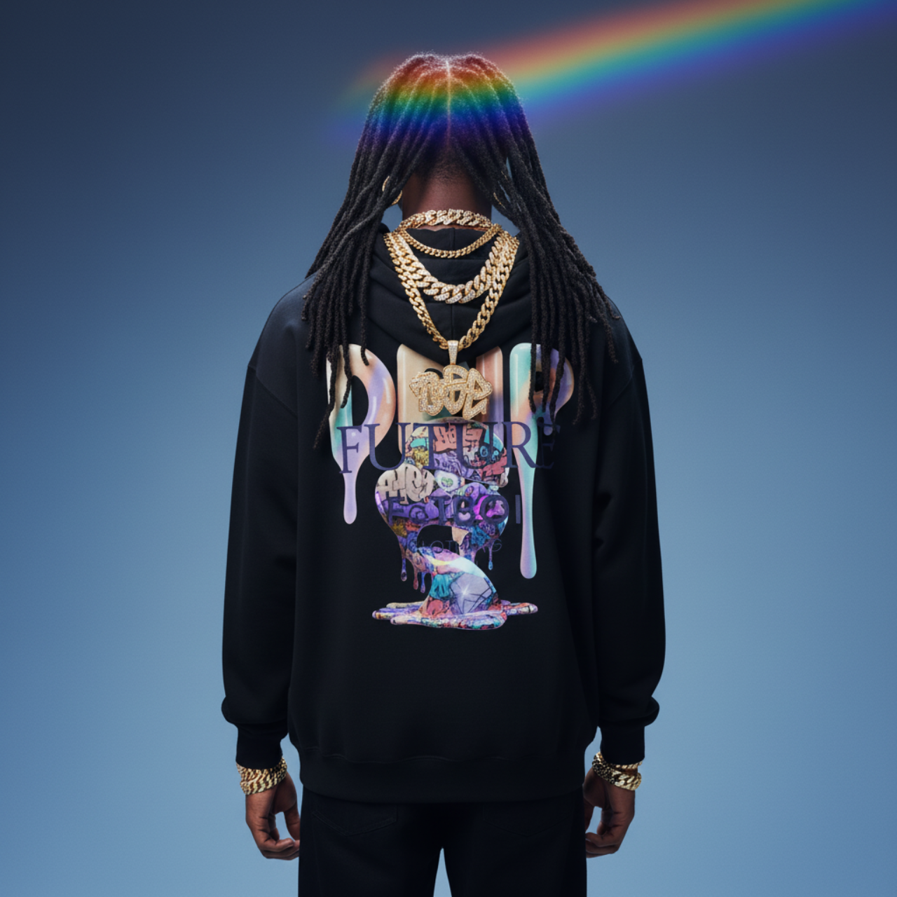 FUTURE F@TBOI GRAFFITI DIAMOND HOG DRIP - Trendy Drip Hoodie, Unisex Sweatshirt for Casual Wear, Streetwear Fashion, Gift for Friends, Cool Graphic Style product thumbnail image FUTURE F@TBOI GRAFFITI DIAMOND HOG DRIP - Trendy Drip Hoodie, Unisex Sweatshirt for Casual Wear, Streetwear Fashion, Gift for Friends, Cool Graphic Style product thumbnail image