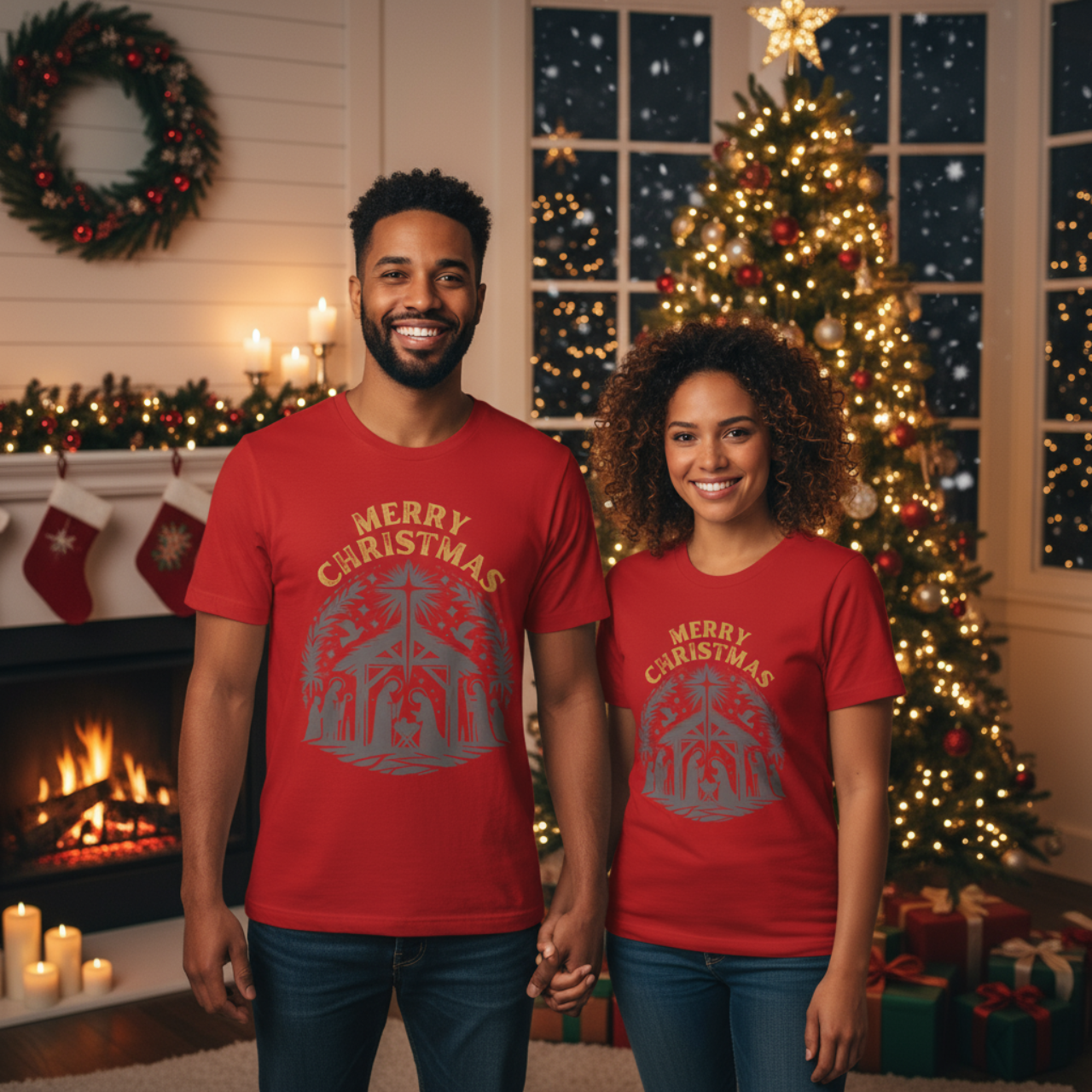 Merry Christmas Unisex Tee, Holiday Gift, Christmas Shirt, Festive Apparel, Family Gathering Top, Seasonal Wear