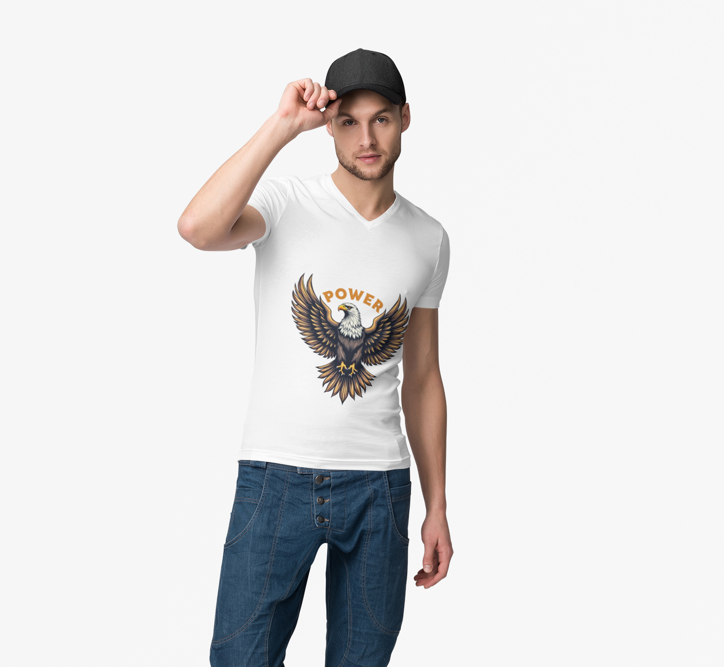 Men's Heavy Cotton Empowered Eagle T-Shirt product thumbnail image Men's Heavy Cotton Empowered Eagle T-Shirt product thumbnail image