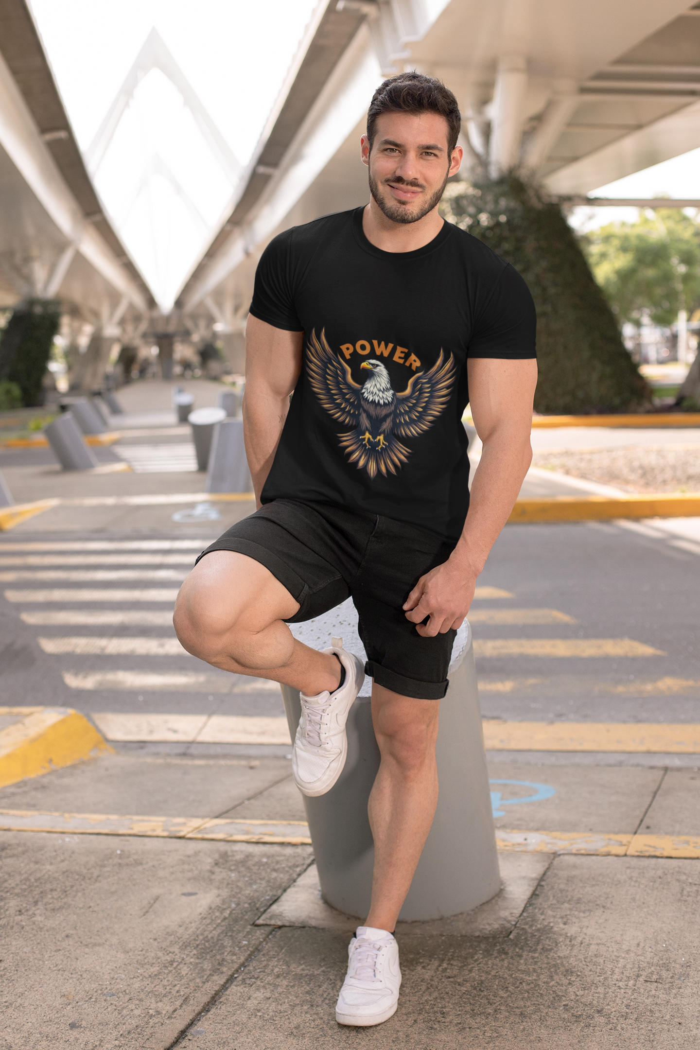 Men's Heavy Cotton Empowered Eagle T-Shirt product thumbnail image Men's Heavy Cotton Empowered Eagle T-Shirt product thumbnail image