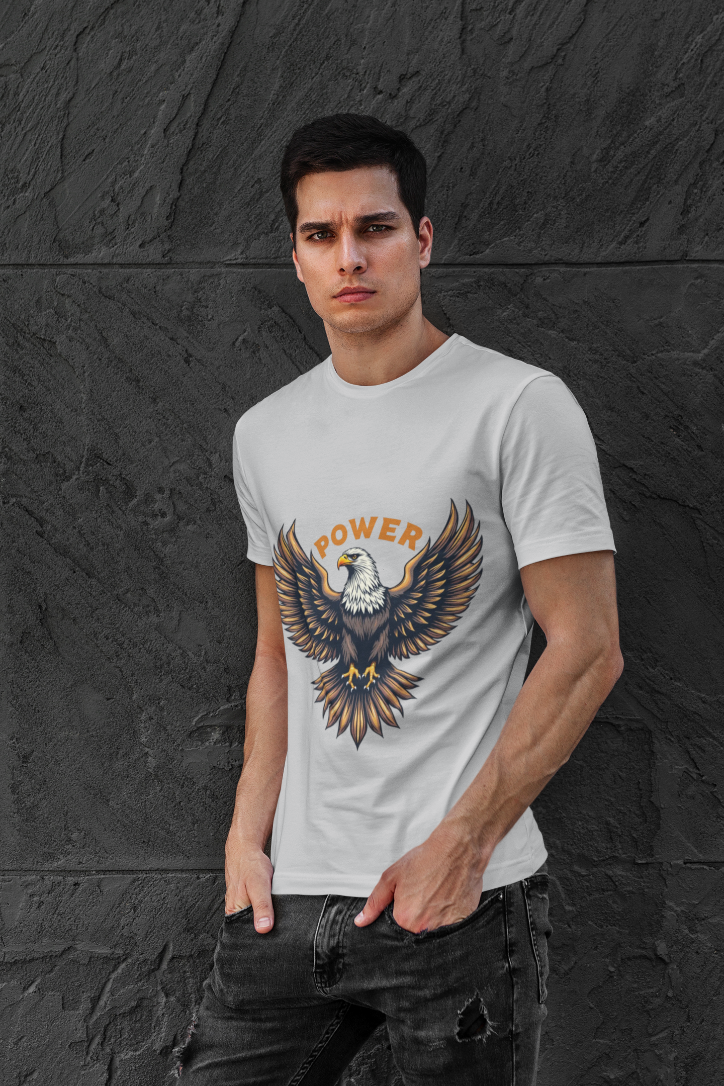 Men's Heavy Cotton Empowered Eagle T-Shirt product thumbnail image Men's Heavy Cotton Empowered Eagle T-Shirt product thumbnail image