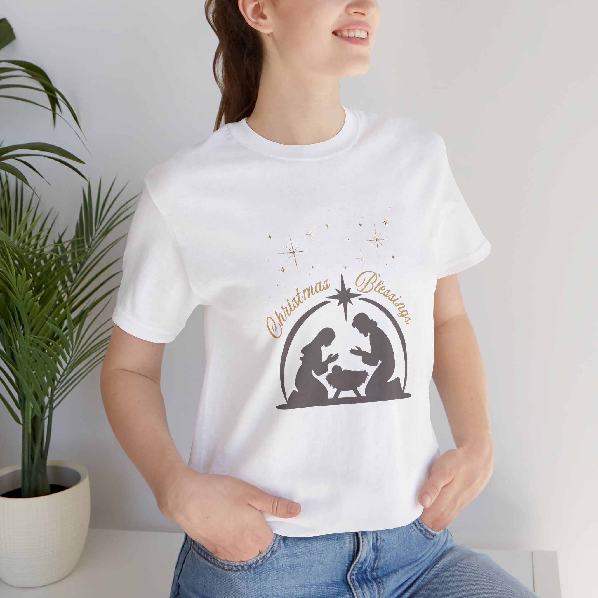 Christmas Nativity Scene Tee, Holiday Shirt, Unisex Christmas Gift, Religious T-Shirt, Xmas Celebration Apparel, Family Gathering Shirt product thumbnail image Christmas Nativity Scene Tee, Holiday Shirt, Unisex Christmas Gift, Religious T-Shirt, Xmas Celebration Apparel, Family Gathering Shirt product thumbnail image