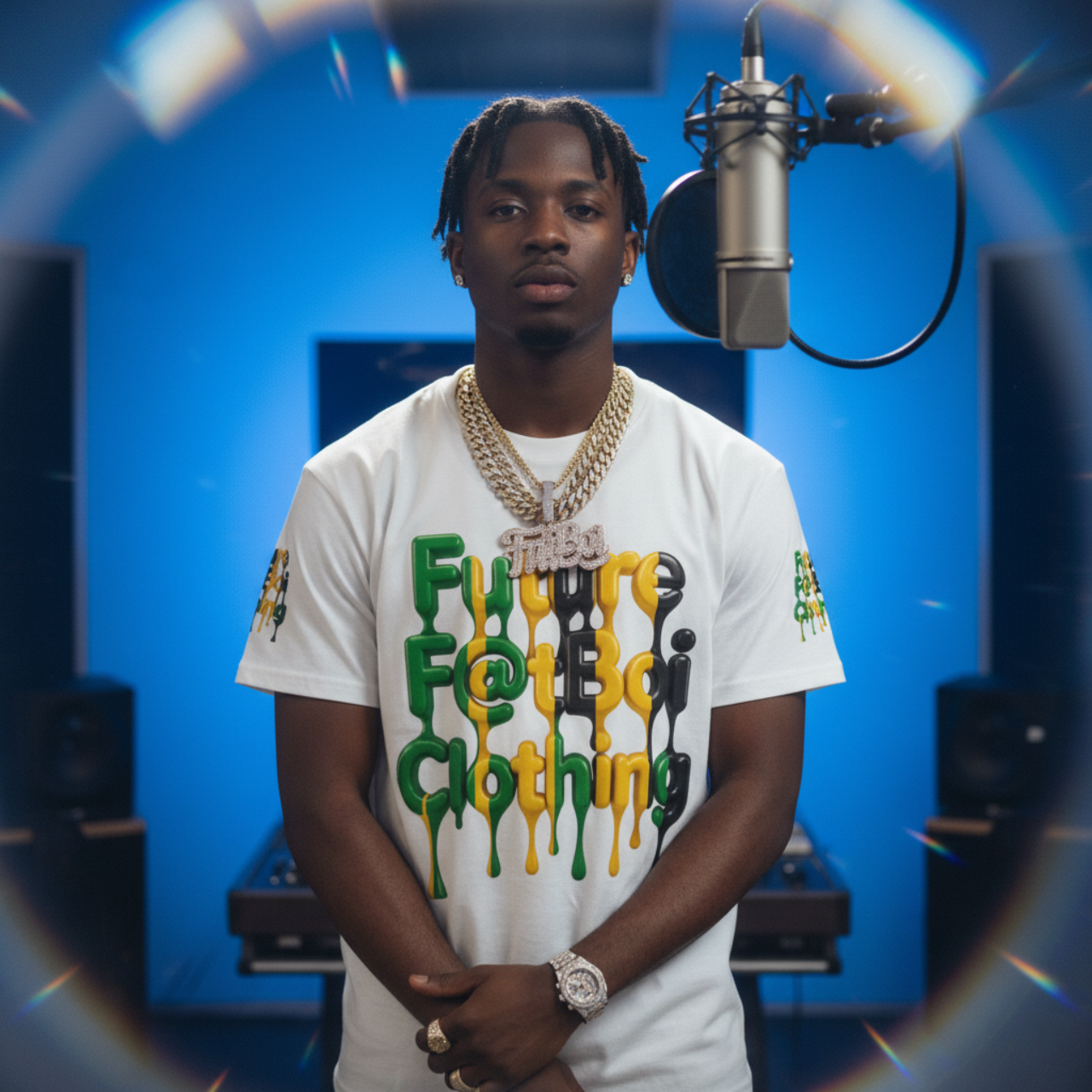 Future F@tboi Yardie Drip Unisex Tee - Stylish Streetwear Gift for Festivals and Jamaica Lovers product thumbnail image Future F@tboi Yardie Drip Unisex Tee - Stylish Streetwear Gift for Festivals and Jamaica Lovers product thumbnail image