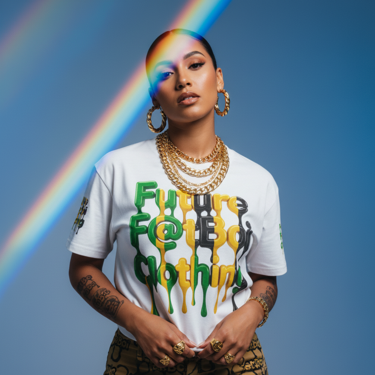 Future F@tboi Yardie Drip Unisex Tee - Stylish Streetwear Gift for Festivals and Jamaica Lovers product thumbnail image Future F@tboi Yardie Drip Unisex Tee - Stylish Streetwear Gift for Festivals and Jamaica Lovers product thumbnail image