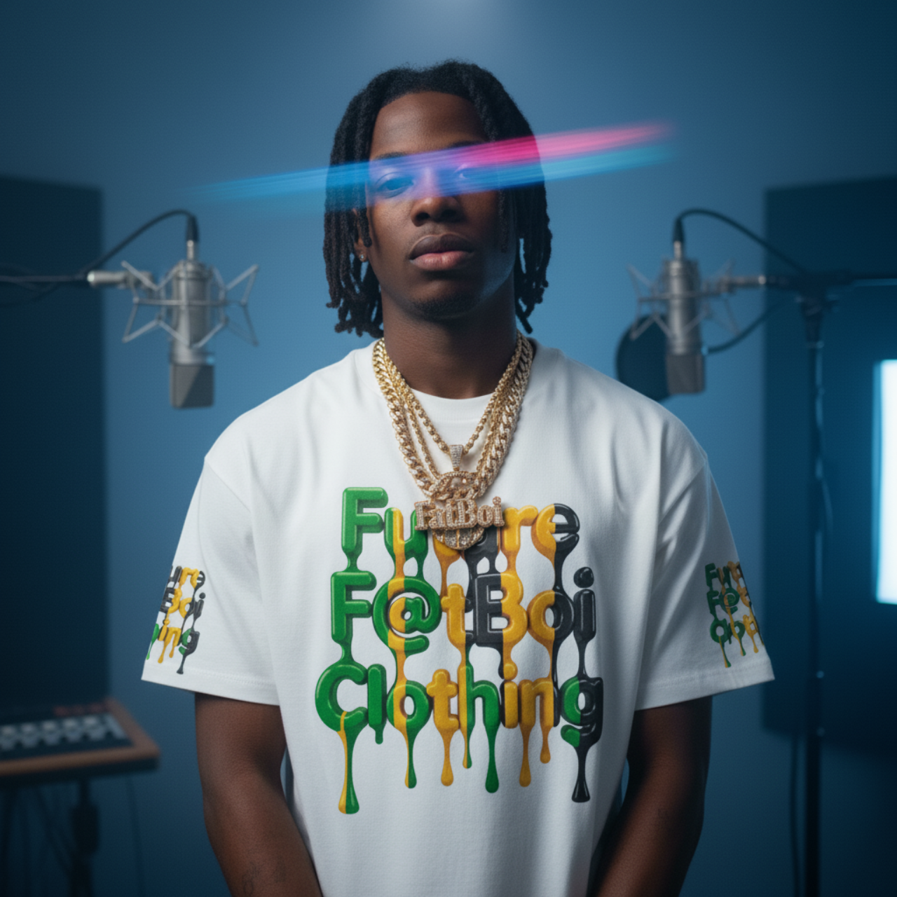 Future F@tboi Yardie Drip Unisex Tee - Stylish Streetwear Gift for Festivals and Jamaica Lovers product thumbnail image Future F@tboi Yardie Drip Unisex Tee - Stylish Streetwear Gift for Festivals and Jamaica Lovers product thumbnail image