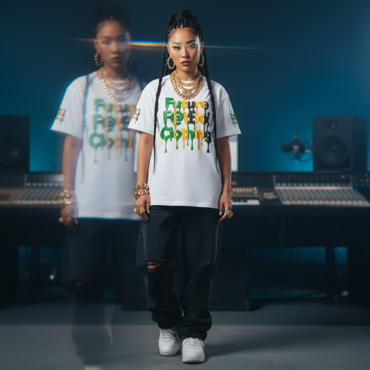 Future F@tboi Yardie Drip Unisex Tee - Stylish Streetwear Gift for Festivals and Jamaica Lovers product thumbnail image Future F@tboi Yardie Drip Unisex Tee - Stylish Streetwear Gift for Festivals and Jamaica Lovers product thumbnail image