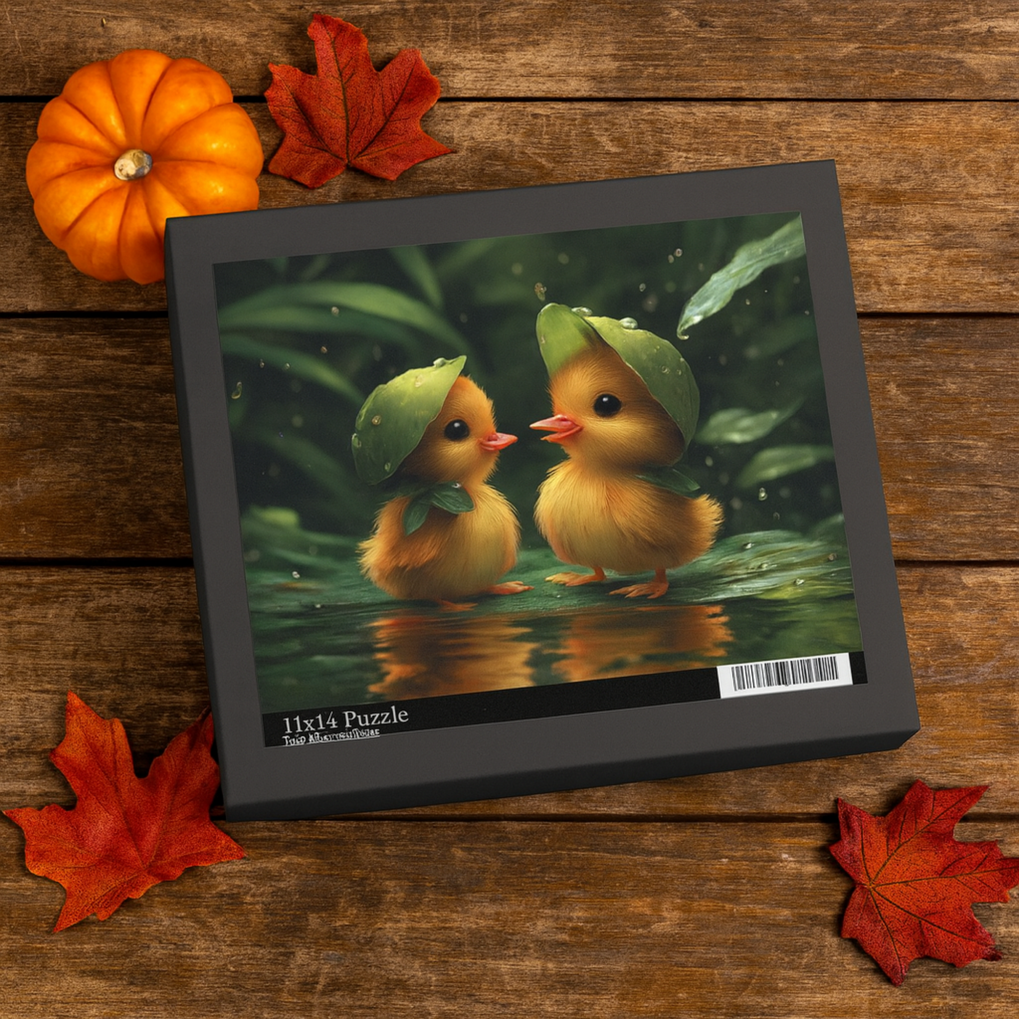 Adorable Ducklings Under Leaf Hats Jigsaw Puzzle 252 Piece Family Puzzle | Cute Animal Puzzle Gift for Kids And Adults | Cozy Holiday Game Night Fun product thumbnail image Adorable Ducklings Under Leaf Hats Jigsaw Puzzle 252 Piece Family Puzzle | Cute Animal Puzzle Gift for Kids And Adults | Cozy Holiday Game Night Fun product thumbnail image