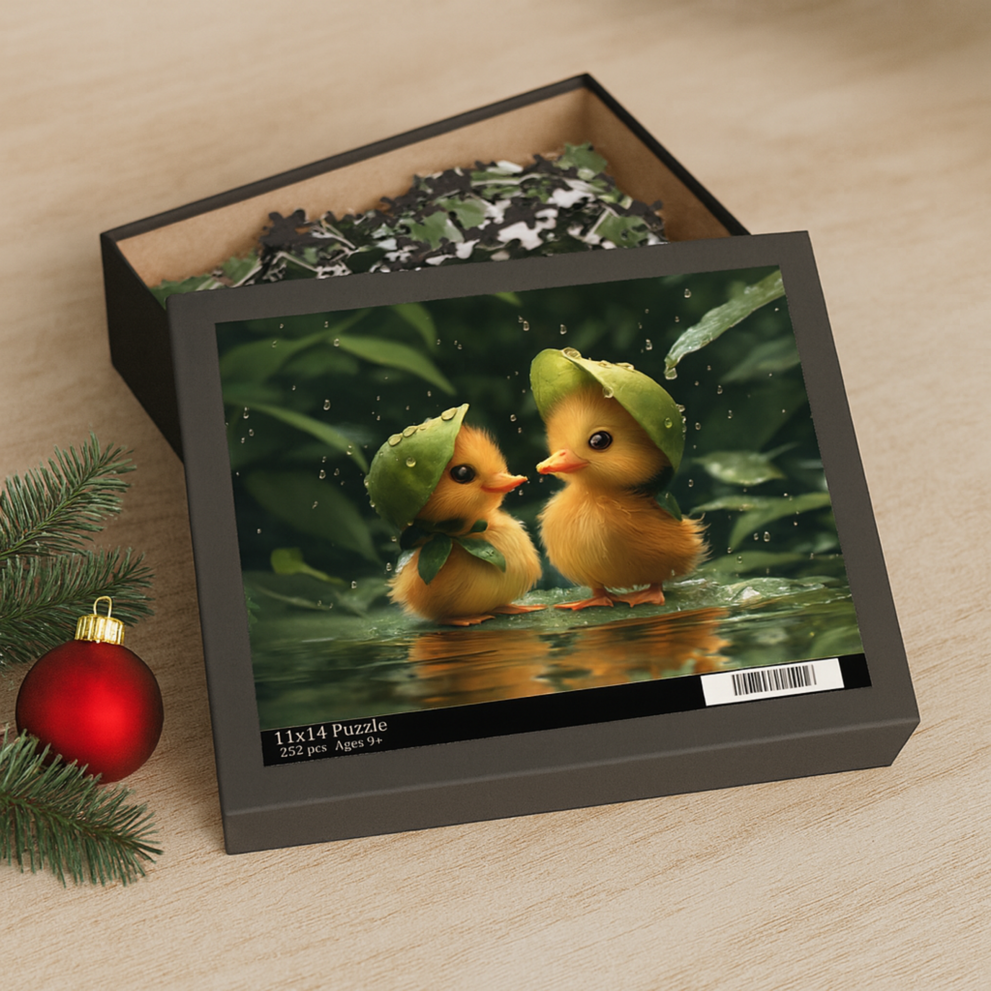 Adorable Ducklings Under Leaf Hats Jigsaw Puzzle 252 Piece Family Puzzle | Cute Animal Puzzle Gift for Kids And Adults | Cozy Holiday Game Night Fun product thumbnail image Adorable Ducklings Under Leaf Hats Jigsaw Puzzle 252 Piece Family Puzzle | Cute Animal Puzzle Gift for Kids And Adults | Cozy Holiday Game Night Fun product thumbnail image