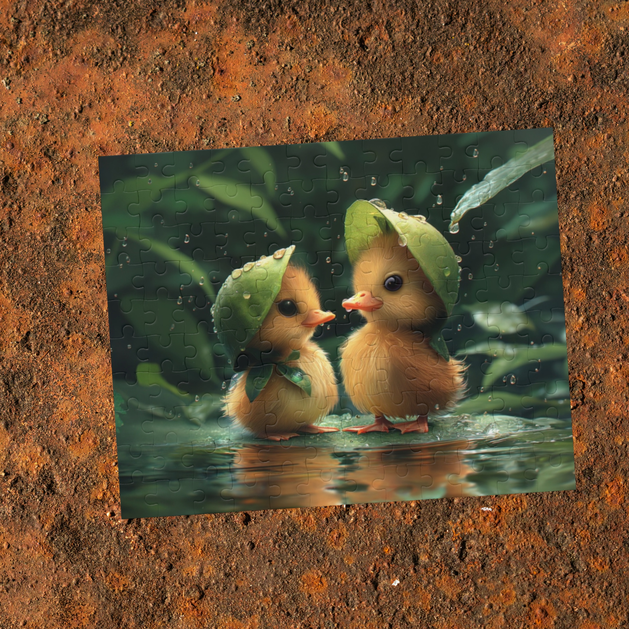 Adorable Ducklings Under Leaf Hats Jigsaw Puzzle 252 Piece Family Puzzle | Cute Animal Puzzle Gift for Kids And Adults | Cozy Holiday Game Night Fun product thumbnail image Adorable Ducklings Under Leaf Hats Jigsaw Puzzle 252 Piece Family Puzzle | Cute Animal Puzzle Gift for Kids And Adults | Cozy Holiday Game Night Fun product thumbnail image