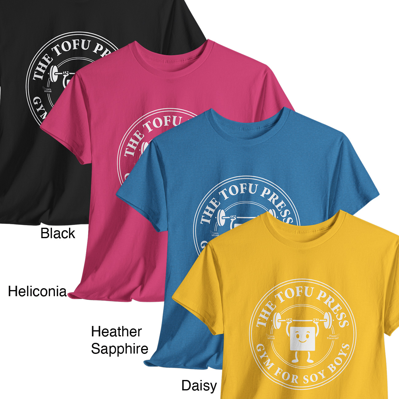 The Tofu Press -Gym For Soy Boys- Vegan Fitness Tee product thumbnail image