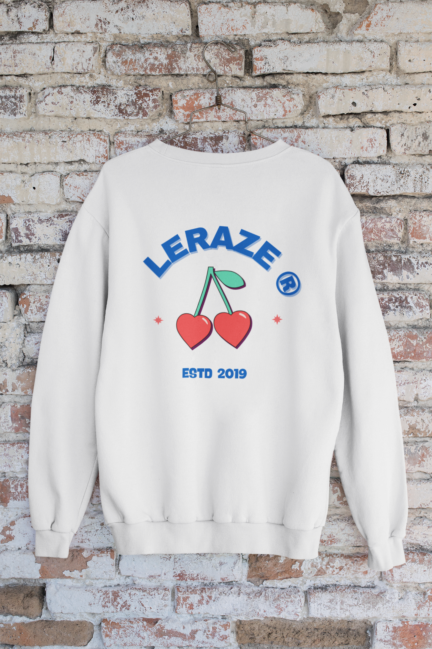 Cute Cherry Graphic Crewneck Sweatshirt, Unisex Winter Fashion, Cozy Gift for Her, Fall Layering, Trendy Streetwear product thumbnail image
