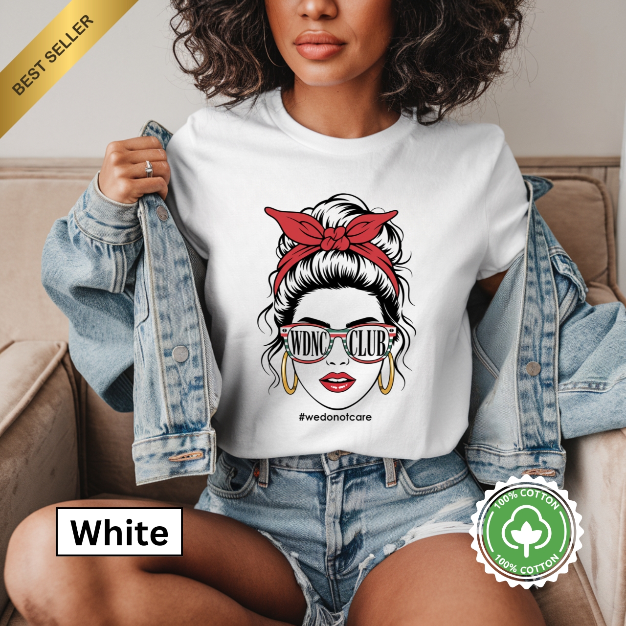 Chic Graphic Tee with Retro Vibe, Perfect for Casual Outings, Gifts for Fashion Lovers, Women's Day, Birthday, Every Day Wear product thumbnail image