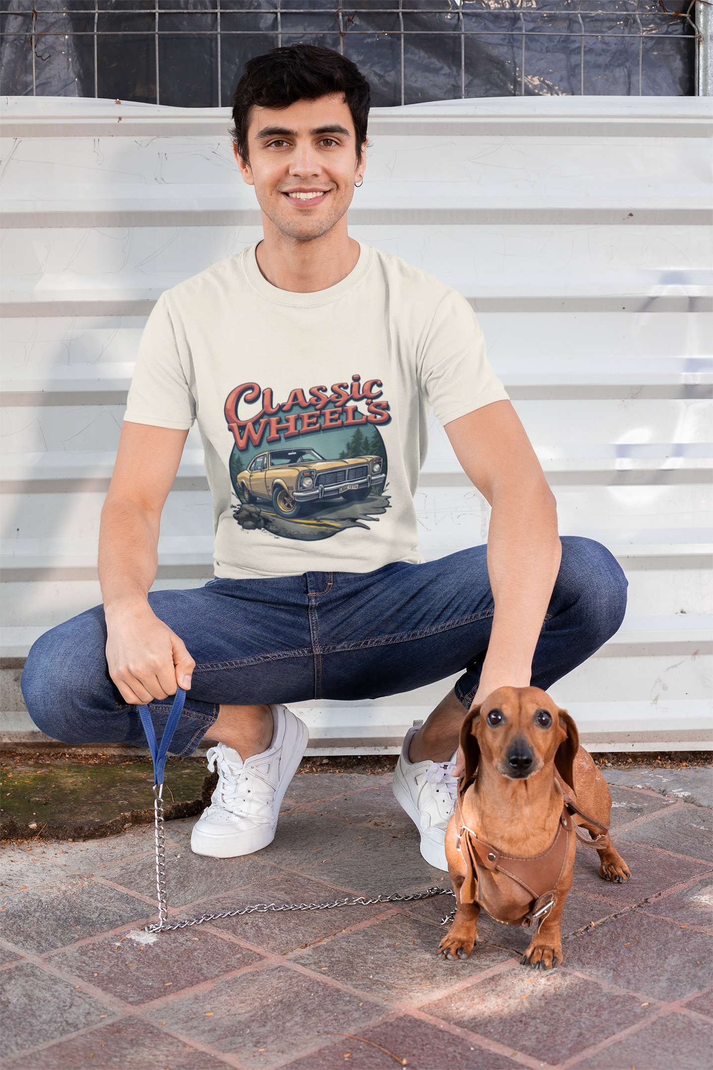 Heavy Cotton 'Classic Wheels' Unisex Vintage Car Graphic T-Shirt. product thumbnail image Heavy Cotton 'Classic Wheels' Unisex Vintage Car Graphic T-Shirt. product thumbnail image