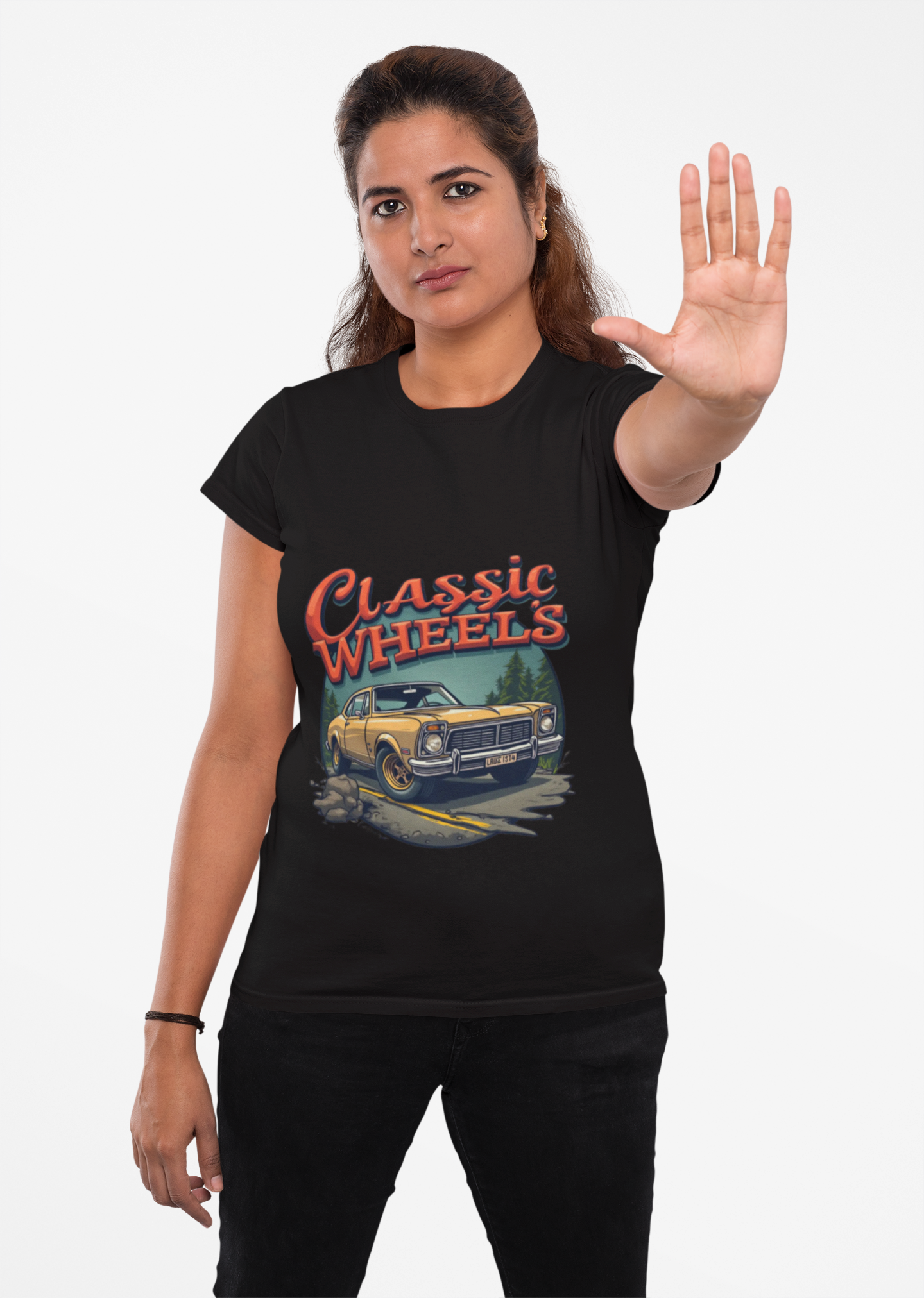 Heavy Cotton 'Classic Wheels' Unisex Vintage Car Graphic T-Shirt. product thumbnail image Heavy Cotton 'Classic Wheels' Unisex Vintage Car Graphic T-Shirt. product thumbnail image