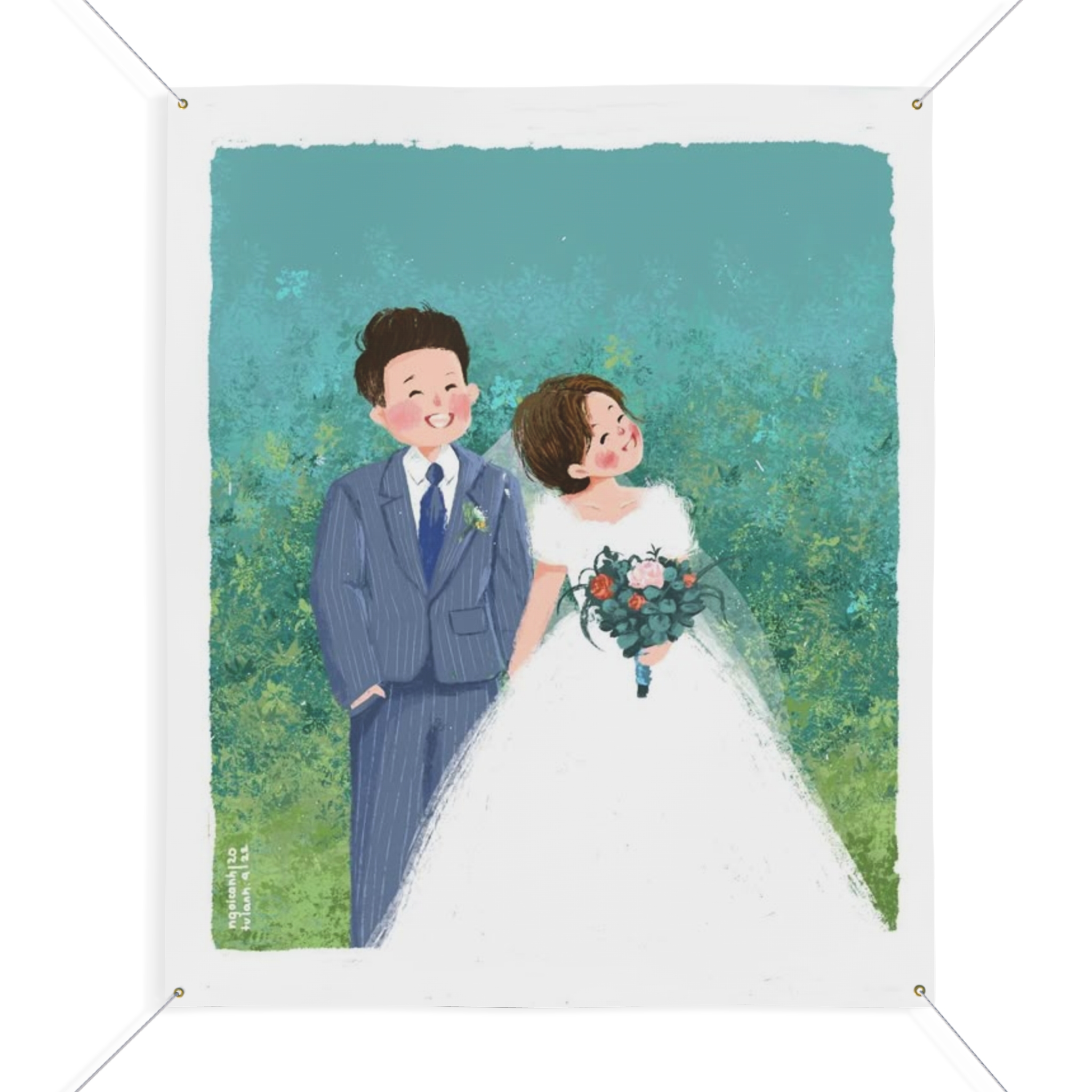 Personalized Matte Banner, Events, Outdoor Decor, Party Favor, Business, Promotions, Celebrations, Anniversary Weddings Birthdays Gift Banner ideas product thumbnail image